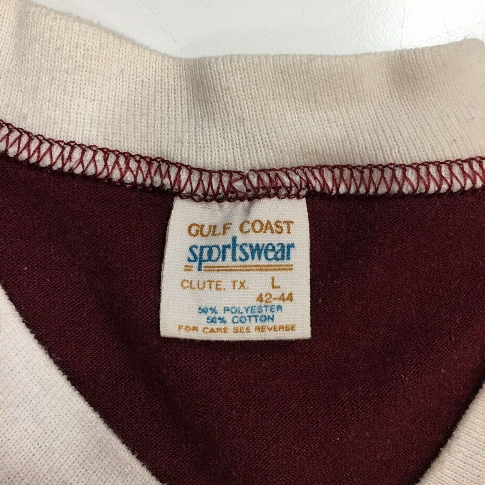 Other 70's Texas A&M College Station AMERICAN 50/50 RINGER T Shirt Size US L / EU 52-54 / 3 - 2 Thumbnail