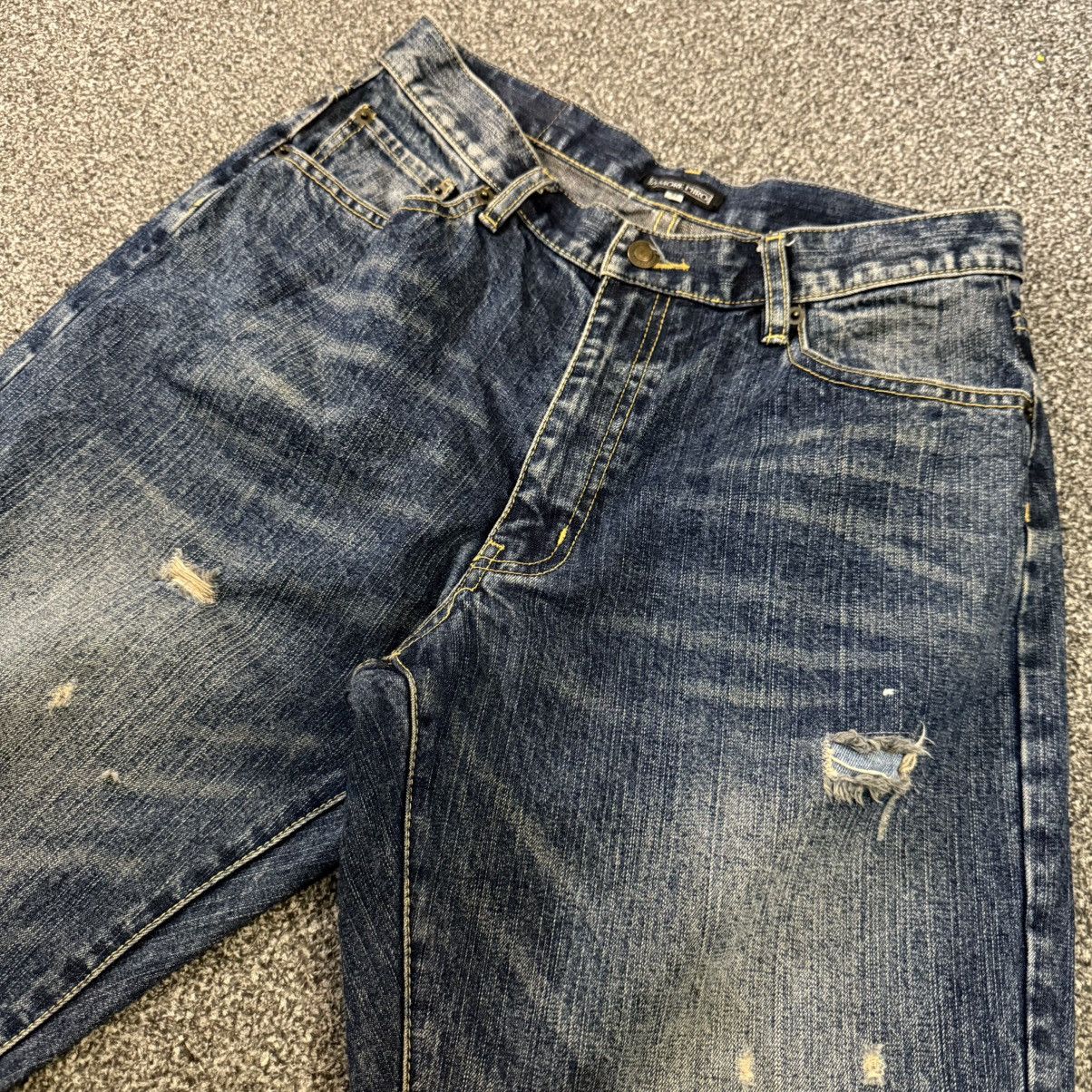Japanese Brand 🔥🇯🇵 Vintage Bootcut Amore Puro Distressed Denim W30 L33 Size US 30 / EU 46 - 4 Thumbnail