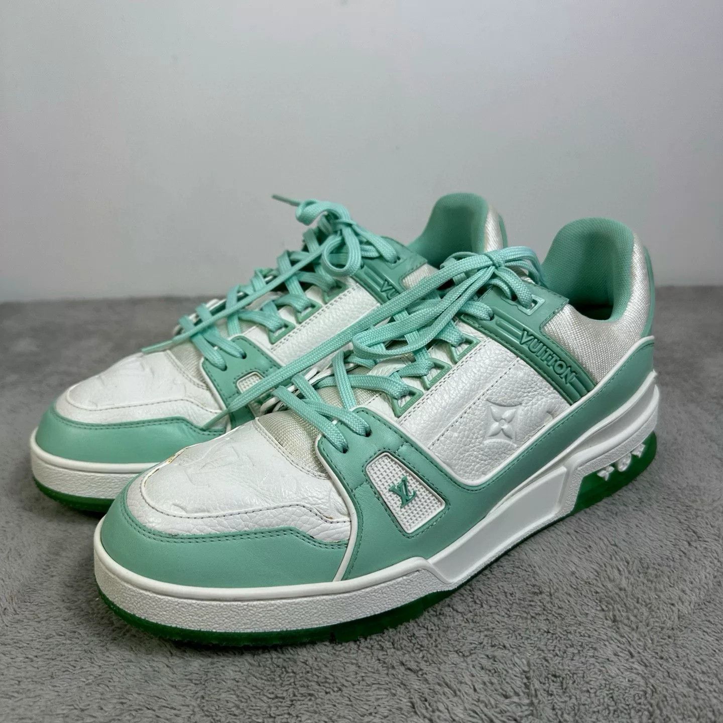 Louis Vuitton Louis Vuitton Training Green Lowtop Sneakers 41 Men Size US 8.5 / EU 41-42 - 1 Thumbnail