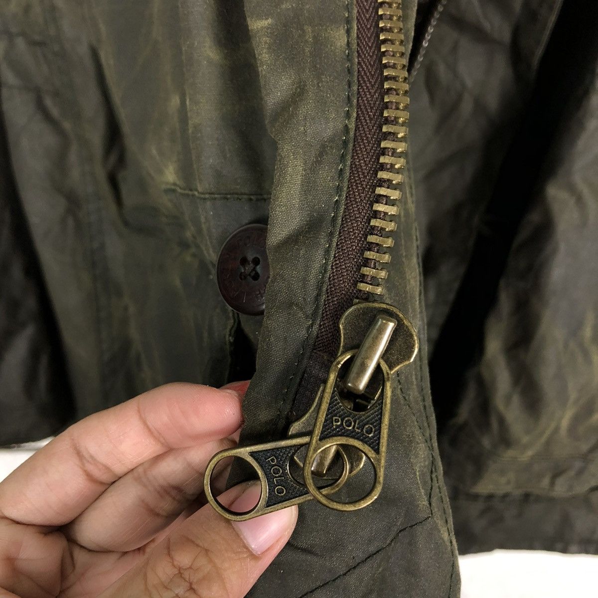 Polo Ralph Lauren VINTAGE HUNTING WAX JACKET BLANKET LINING POLO RALPH LAUREN Size US L / EU 52-54 / 3 - 16 Thumbnail