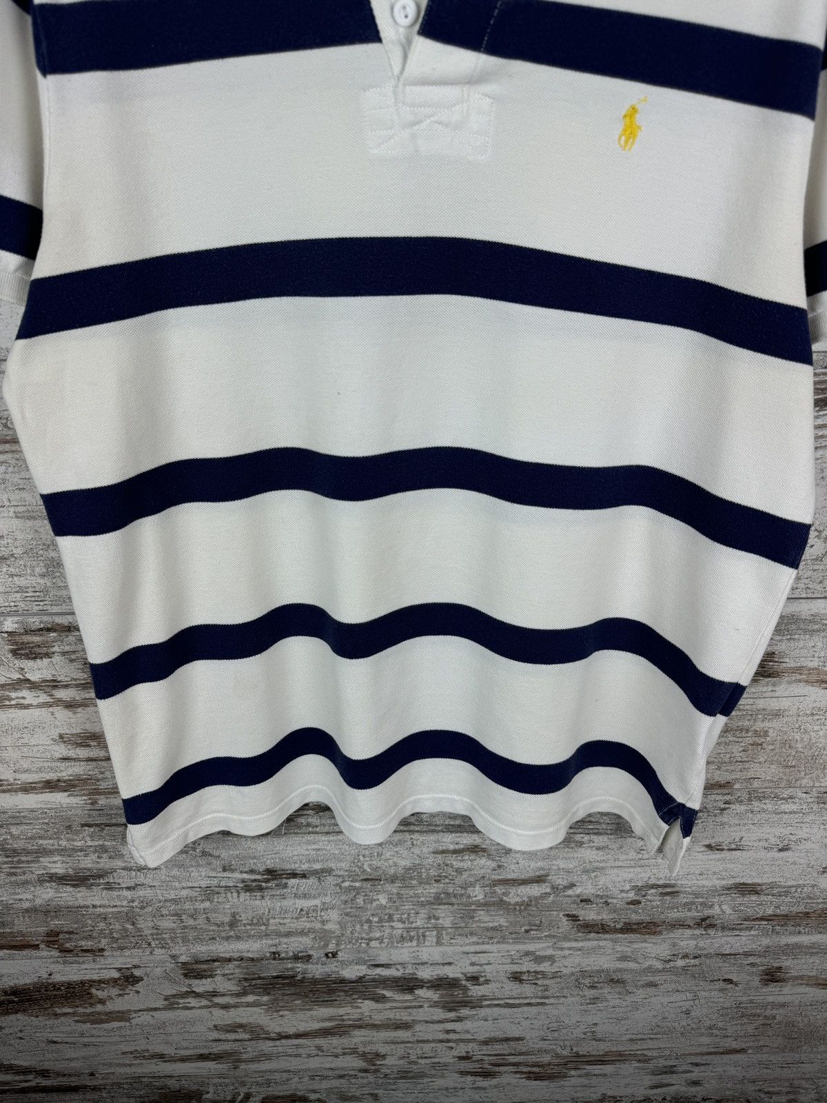 Polo Ralph Lauren × Vintage Mens Vintage Polo Ralph Lauren Polos rugby T-shirt stripes Size US L / EU 52-54 / 3 - 5 Thumbnail