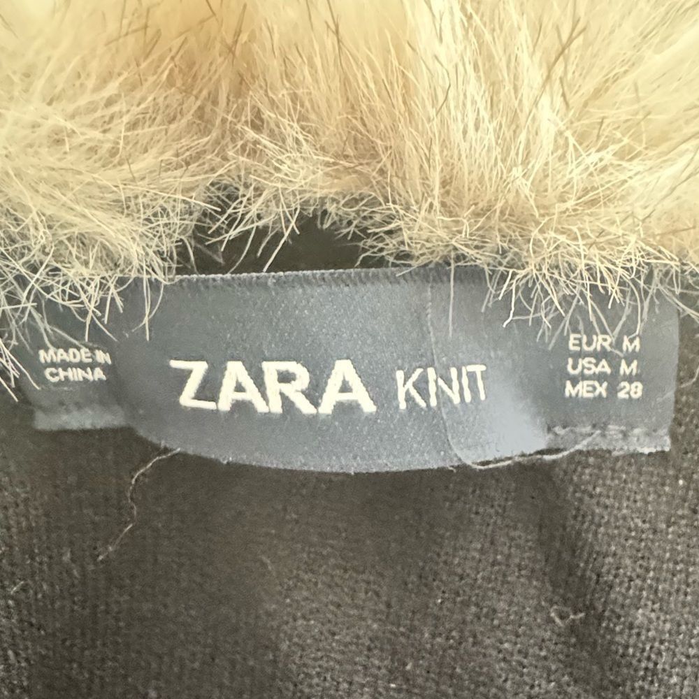 Zara Zara Knit SZ M fur collar oversized winter coat Size M / US 6-8 / IT 42-44 - 7 Thumbnail