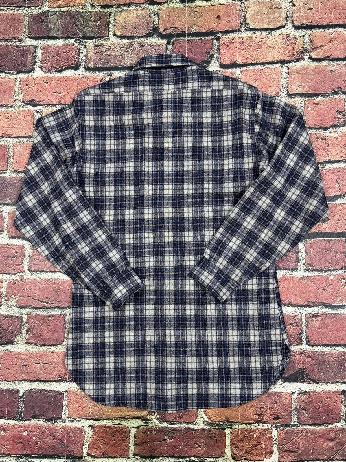 Pendleton Vintage Pendleton Shirt Blue Plaid Wool Country Traditionals Size US M / EU 48-50 / 2 - 2 Thumbnail