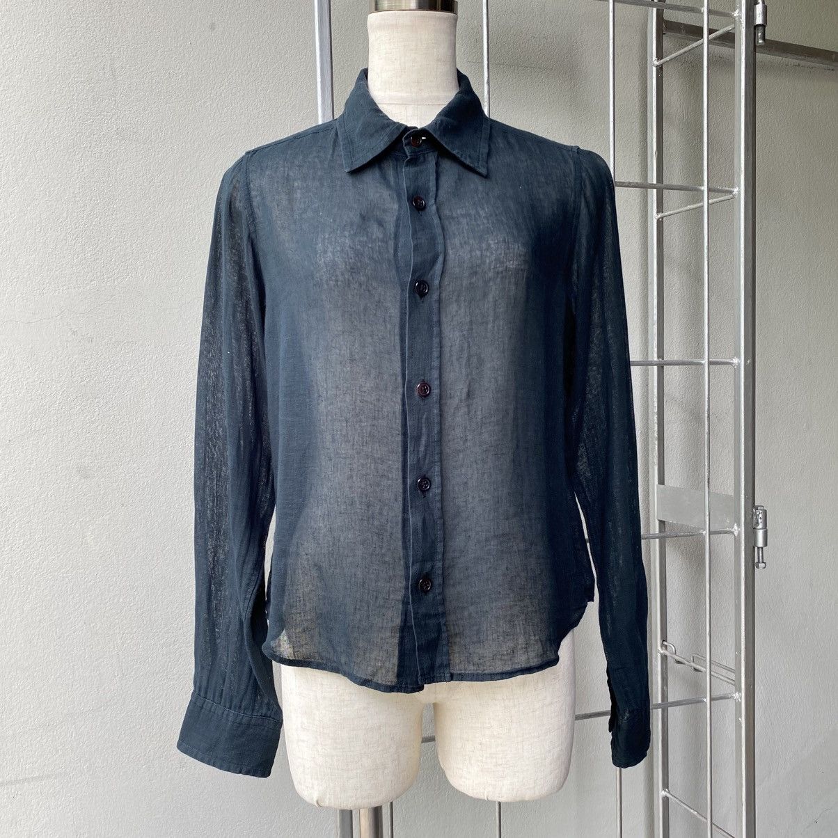 Y's Y’s Yohji Yamamoto Transparent Linen Black Shirt Size XS / US 0-2 / IT 36-38 - 17 Thumbnail