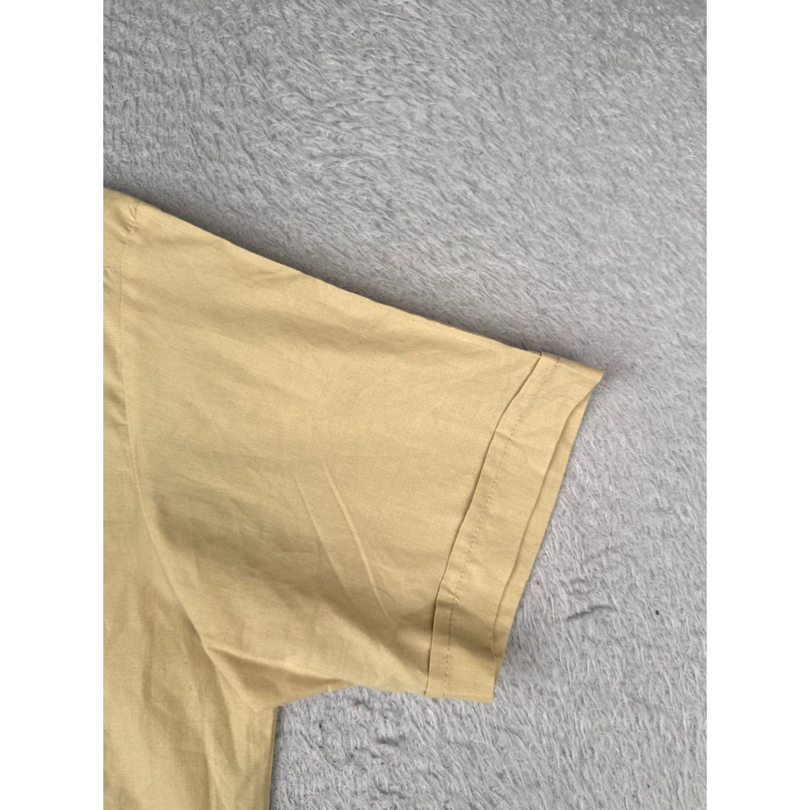 Vintage VINTAGE Domingues Guayabera Shirt Men 36 Beige Button-Up 100% Cotton 4 Pocket READ Size US M / EU 48-50 / 2 - 2 Thumbnail