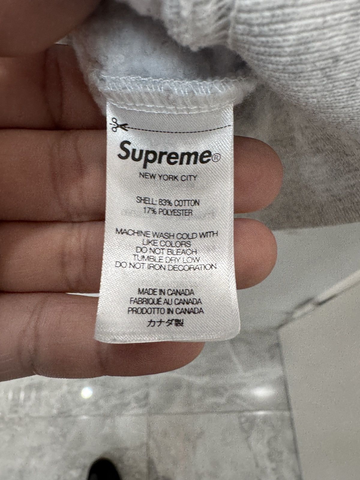 Supreme Supreme Gray Small Box Logo Hoodie Size US L / EU 52-54 / 3 - 6 Thumbnail