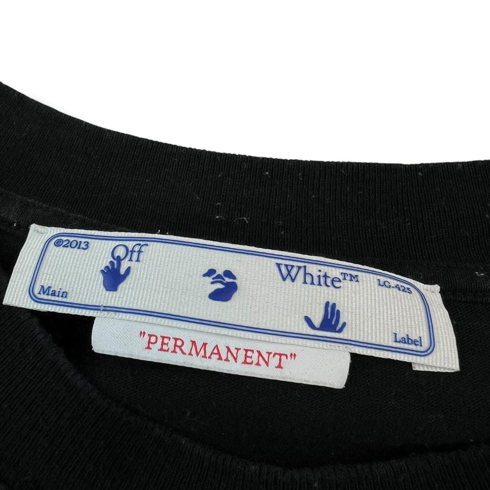 Off-White Off-White Rubber Diagonal Black T Shirt Size US XXL / EU 58 / 5 - 4 Thumbnail