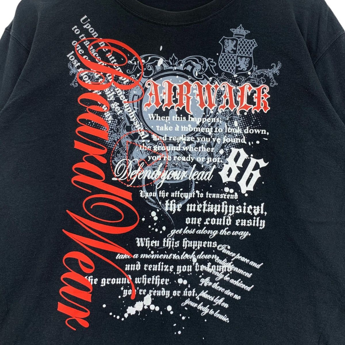 Airwalk Vintage AIRWALK BOARD WEAR Defend Your Lead Tee Shirt Size US L / EU 52-54 / 3 - 3 Thumbnail