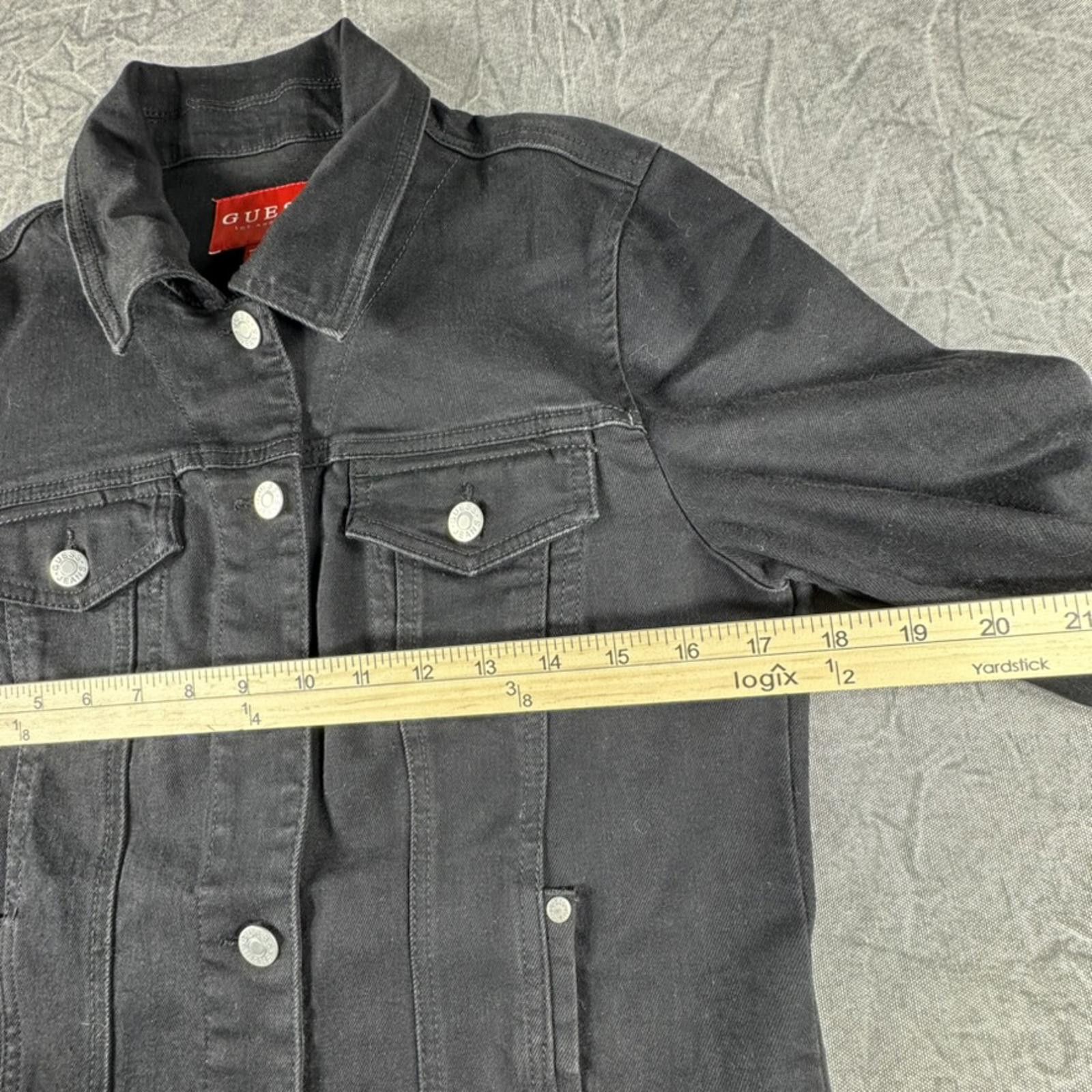 Guess Guess Jacket Women's M Black Jean Size M / US 6-8 / IT 42-44 - 4 Thumbnail