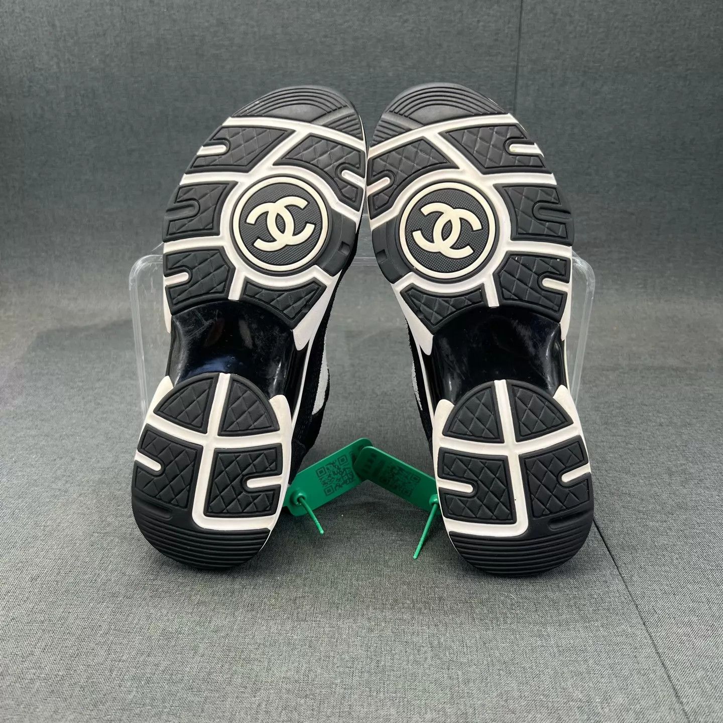 Chanel Chanel B&W Logo Sock Shoe 40 New Size US 7 / EU 40 - 4 Thumbnail