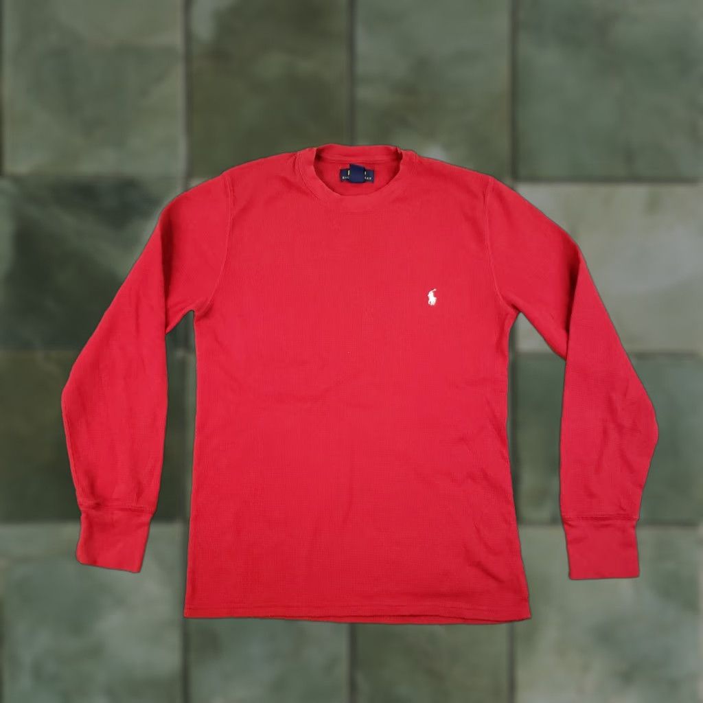 Polo Ralph Lauren Polo Ralph Lauren Sleepwear Shirt Womens Medium Red Pajama Top Knit Size M / US 6-8 / IT 42-44 - 1 Thumbnail