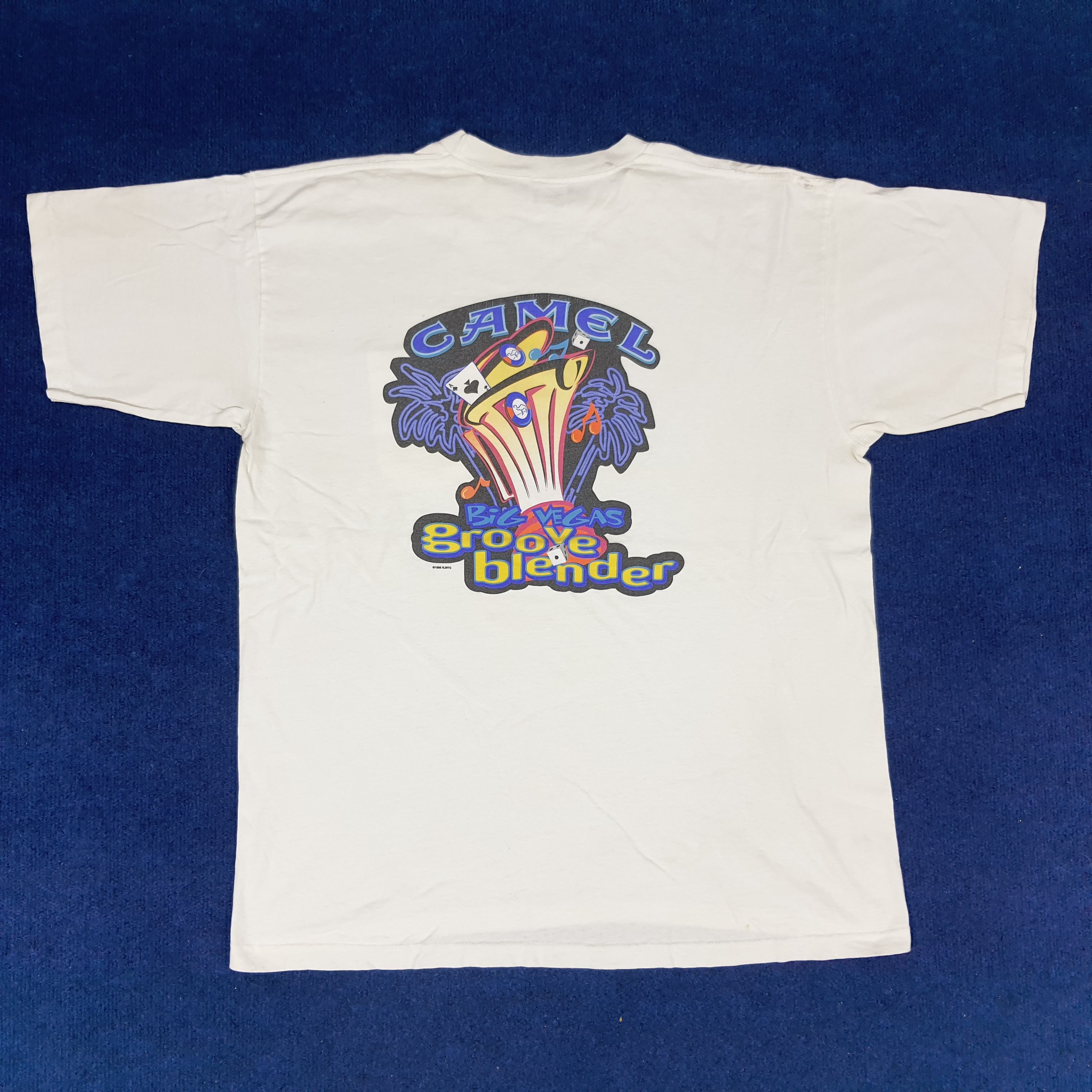 Camel × Vintage Vintage CAMEL Big Vegas Groove Blender 1996 T-shirt Size US XL / EU 56 / 4 - 1 Thumbnail