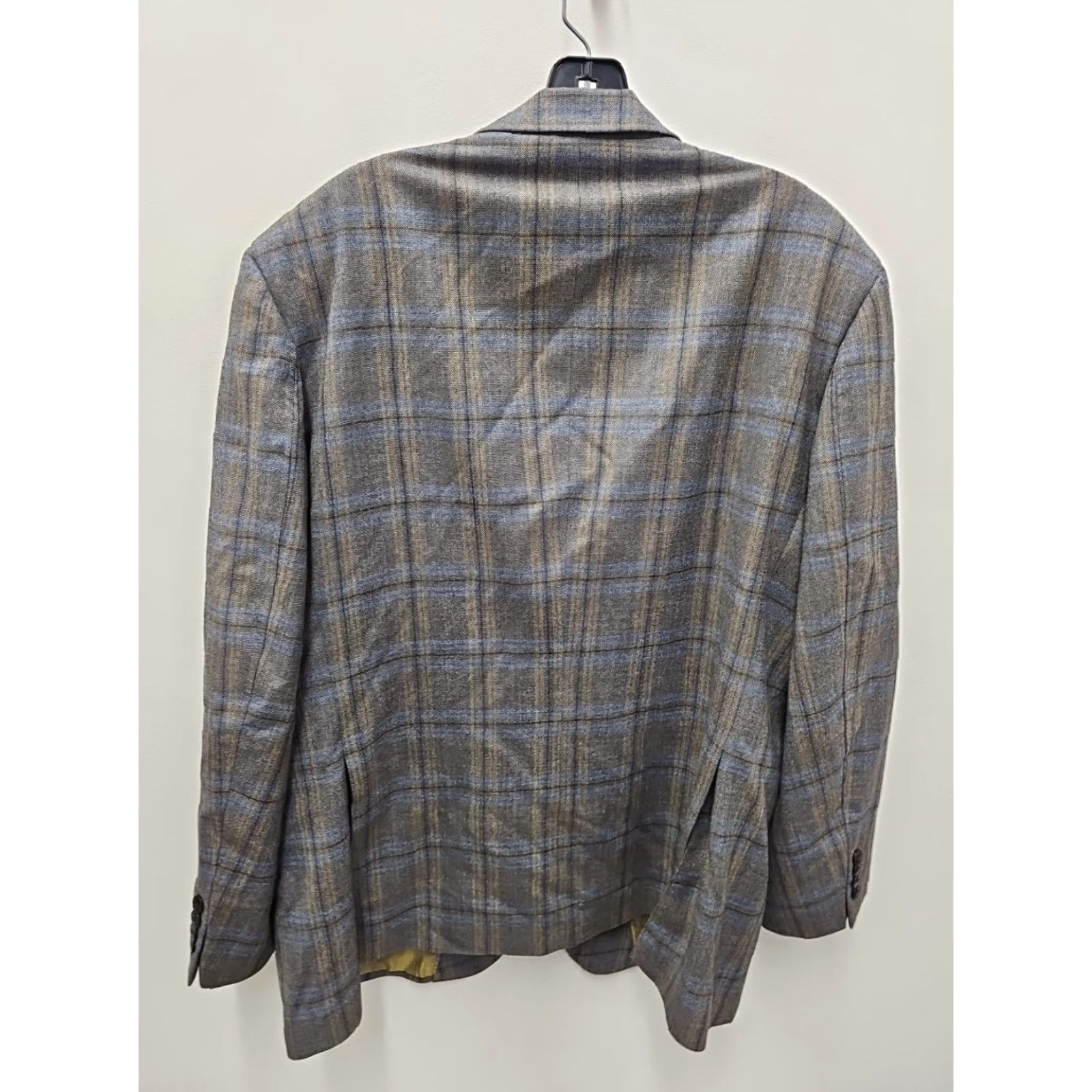 UNTUCKit UNTUCKit Blazer Mens 46R Wool Plaid 2-Button Notch Lapel Double-Vented Regular Jacket Shirt Sports Classic Marzotto 100s Size 46R - 6 Thumbnail