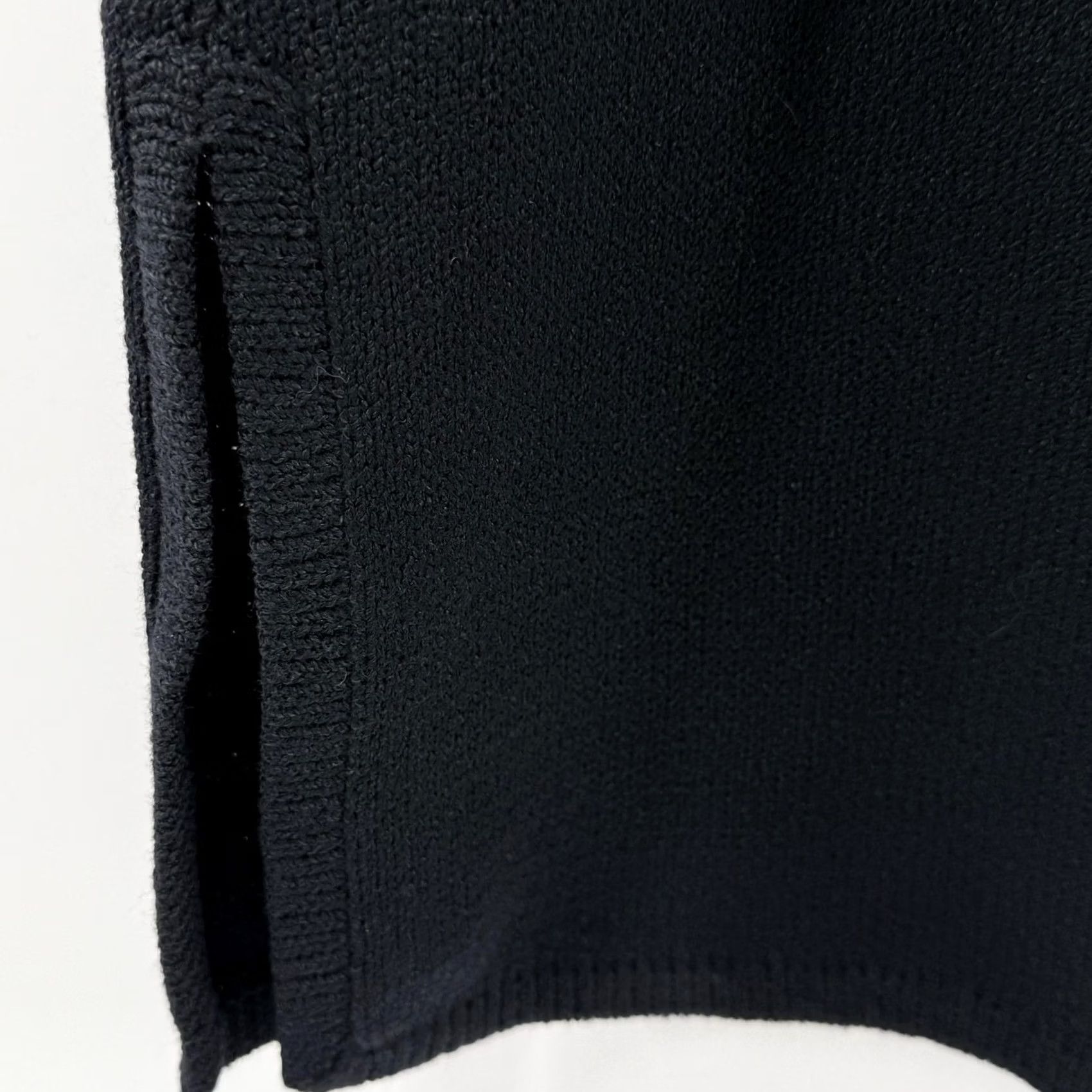 St. John VINTAGE St John Dress Womens Small Knit Puff Sleeve Neiman Marcus 70s Retro Black Wool Long Sleeve Size S / US 4 / IT 40 - 5 Thumbnail