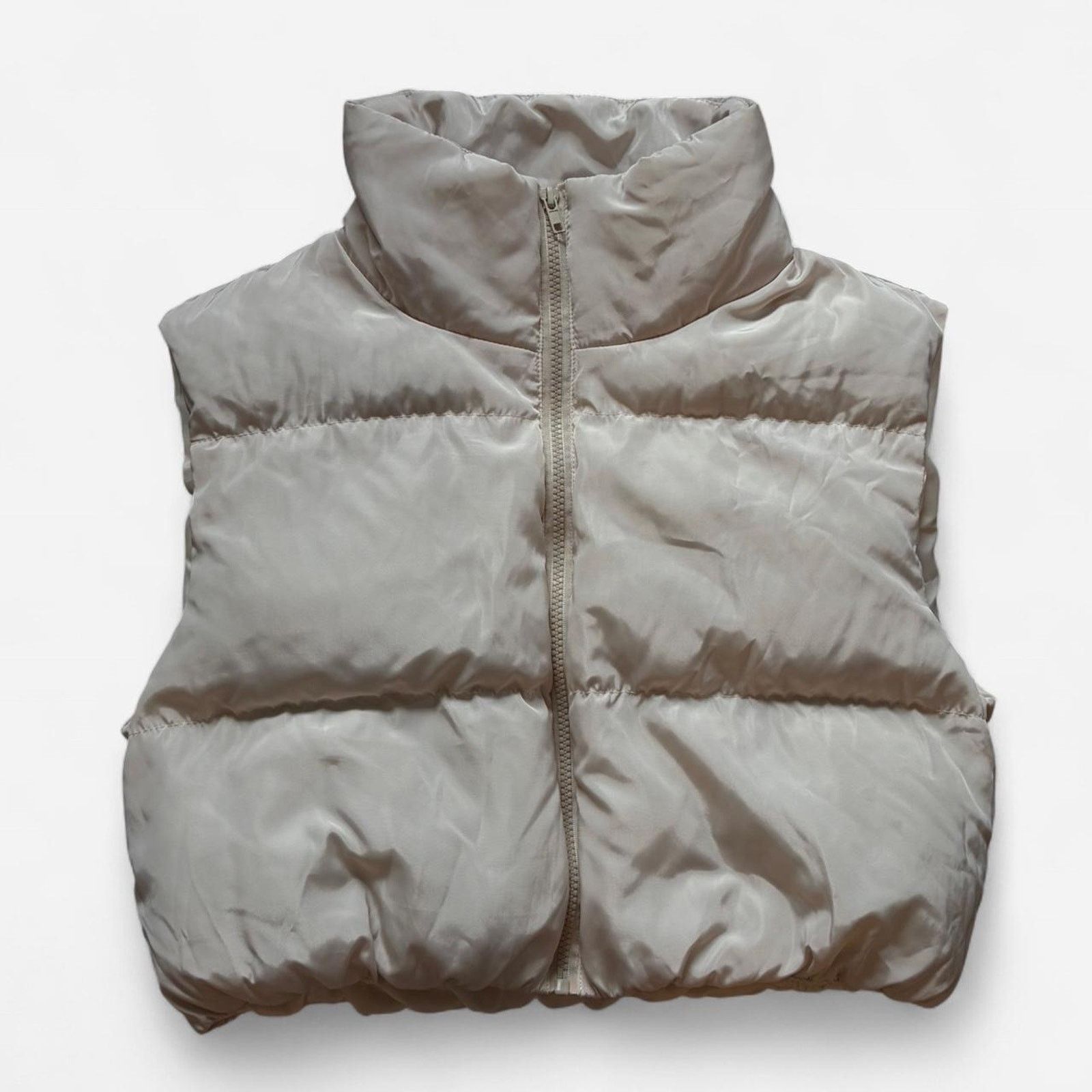 Shein Shein white puffer vest Size S / US 4 / IT 40 - 1 Thumbnail