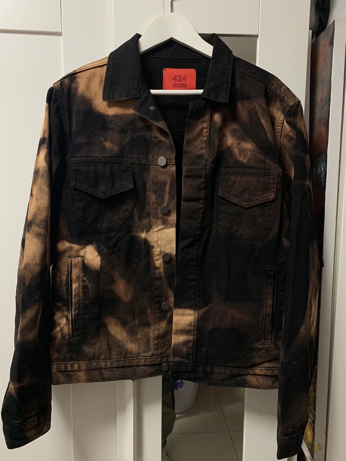 424 424 Los Angeles Black Denim Jacket Size US S / EU 44-46 / 1 - 1 Thumbnail
