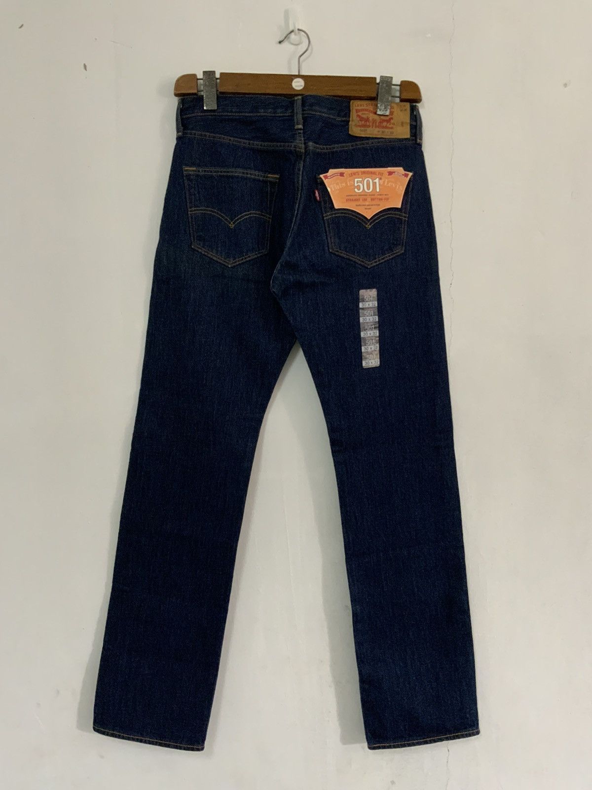 Levi's New Levis’s 501 Straight Leg Button Fly Denime Jeans Size US 30 / EU 46 - 2 Thumbnail