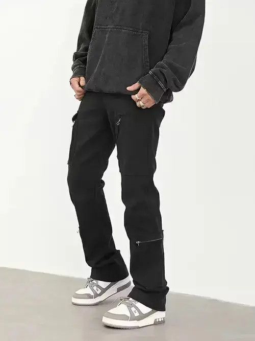 Vintage punk function flared cargo pants Size US 30 / EU 46 - 4 Thumbnail