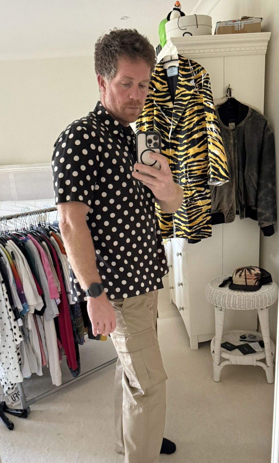 Saint Laurent Paris SS16 Saint Laurent polka dot Hawaiian shirt Hedi Slimane 40 Size US L / EU 52-54 / 3 - 6 Thumbnail