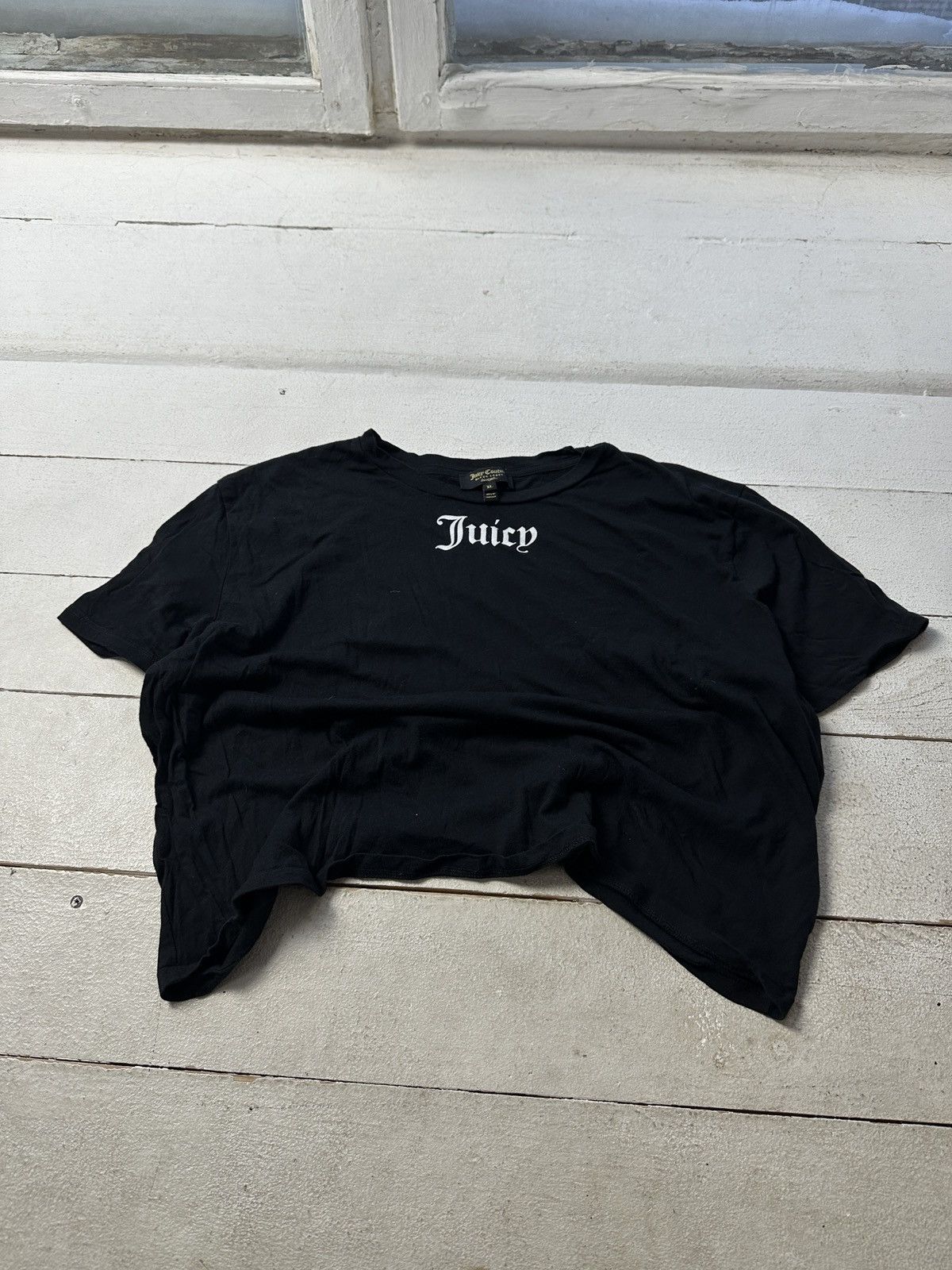 Juicy Couture 🚨Vintage JUICY COUTURE avant garde black y2k goth tee Size XL / US 12-14 / IT 48-50 - 1 Thumbnail