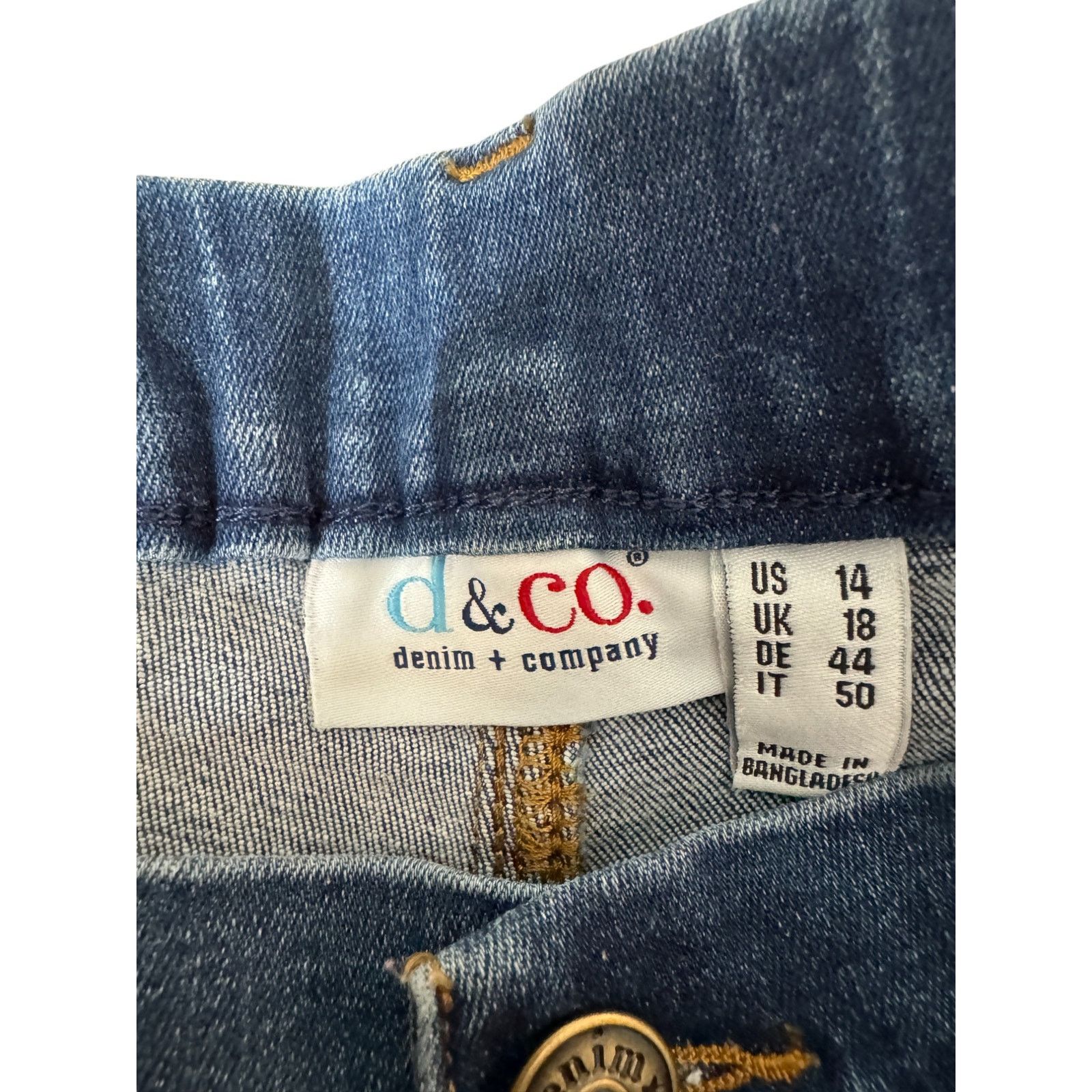 Denim & Co. Denim & Co. Stretch Wide Leg Jeans with Seam Detail 14 Reg. Size 36" / US 14 / IT 50 - 13 Thumbnail