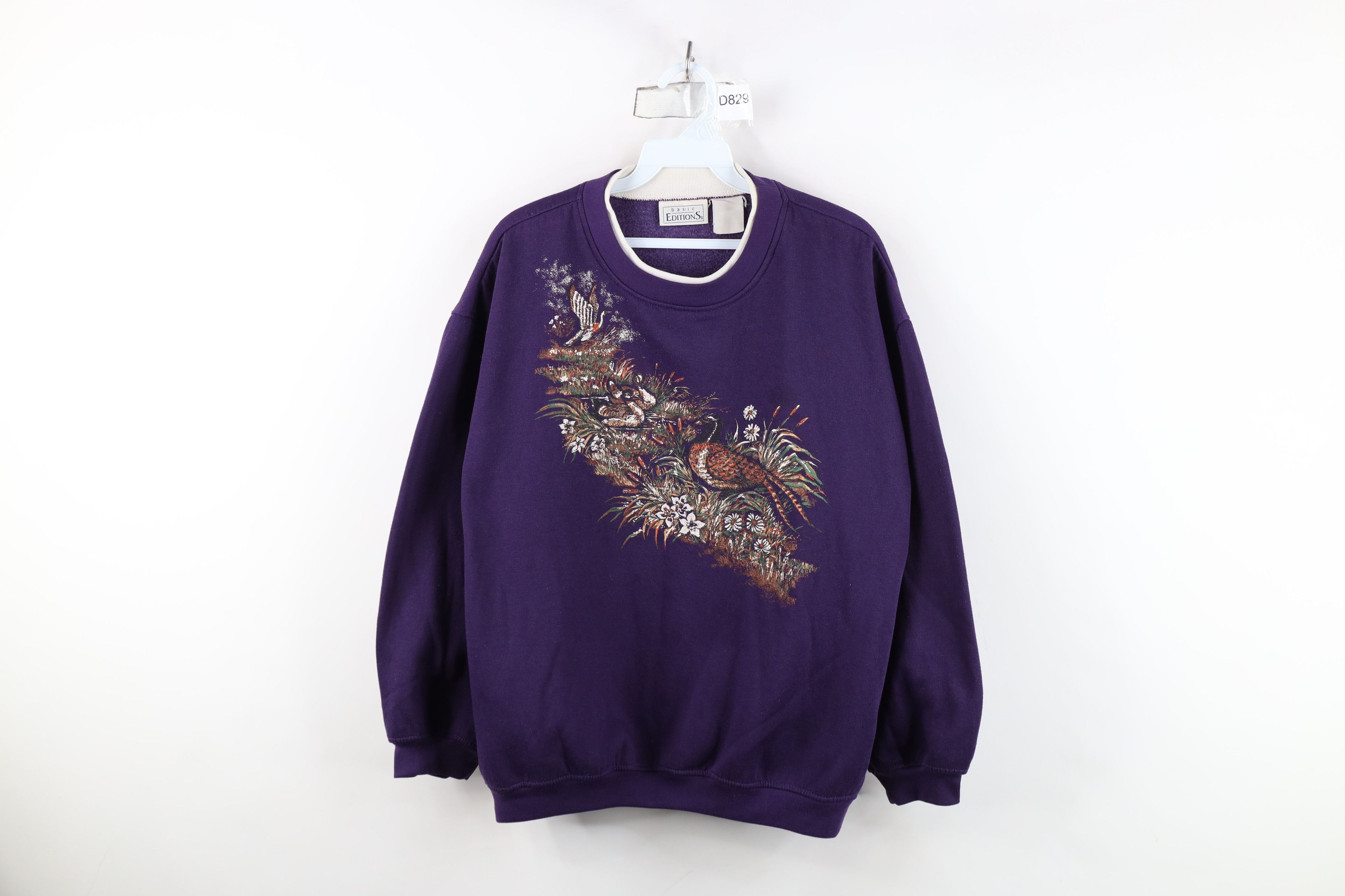 Vintage Vintage 90s Streetwear Boxy Fit Nature Duck Sweatshirt Size XL / US 12-14 / IT 48-50 - 1 Thumbnail