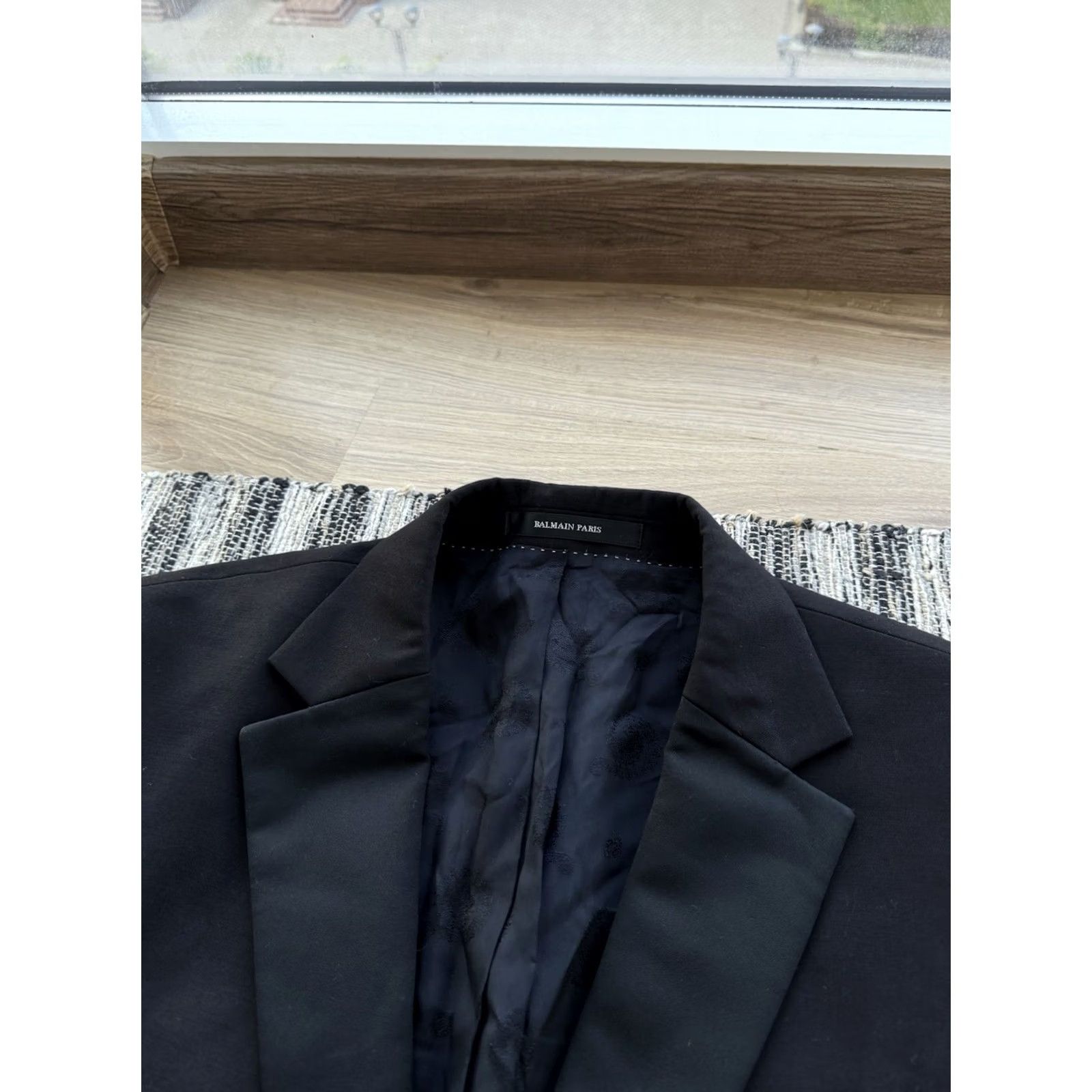 Balmain VINTAGE BALMAIN NOVATIONS FLEX Men Blazer Jacket Black Formal Casual 2 Piece M Adults Mens Balmain Blazer 90s Luxury Paris Size 40R - 3 Thumbnail