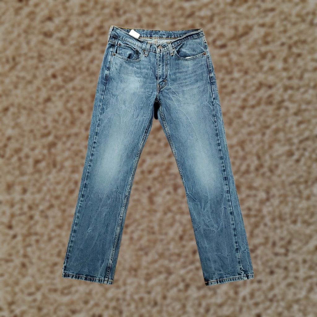 Levi's Levi's 514 Jeans Mens 31x30 Blue Denim Straight Fit Comfort Stretch Regular 5-Pocket Size US 31 - 1 Thumbnail