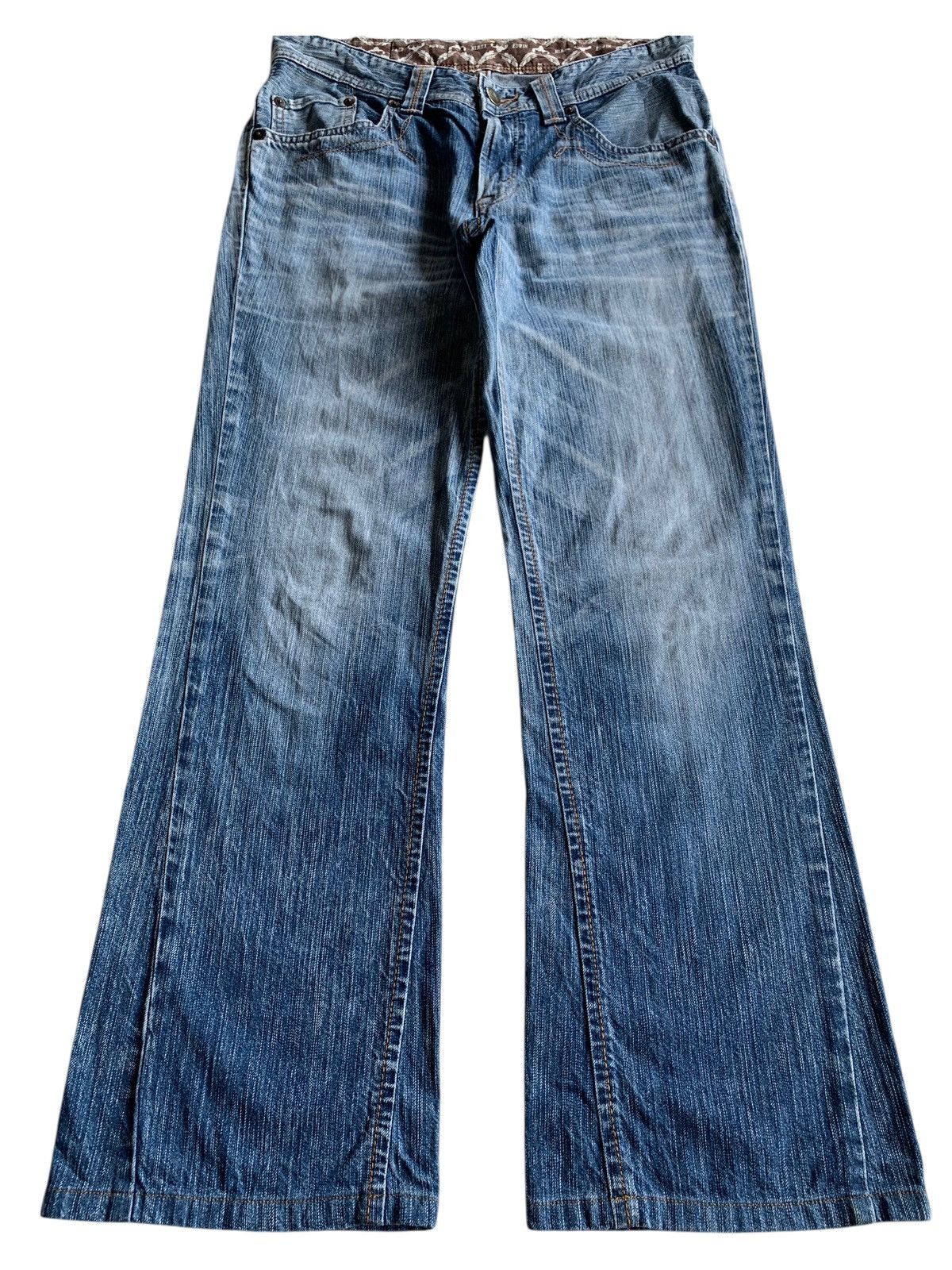 Edwin VINTAGE FLARE EDWIN XV NAVAJO FADED&RUSTY JAPANESE DENIM Size US 34 / EU 50 - 3 Thumbnail