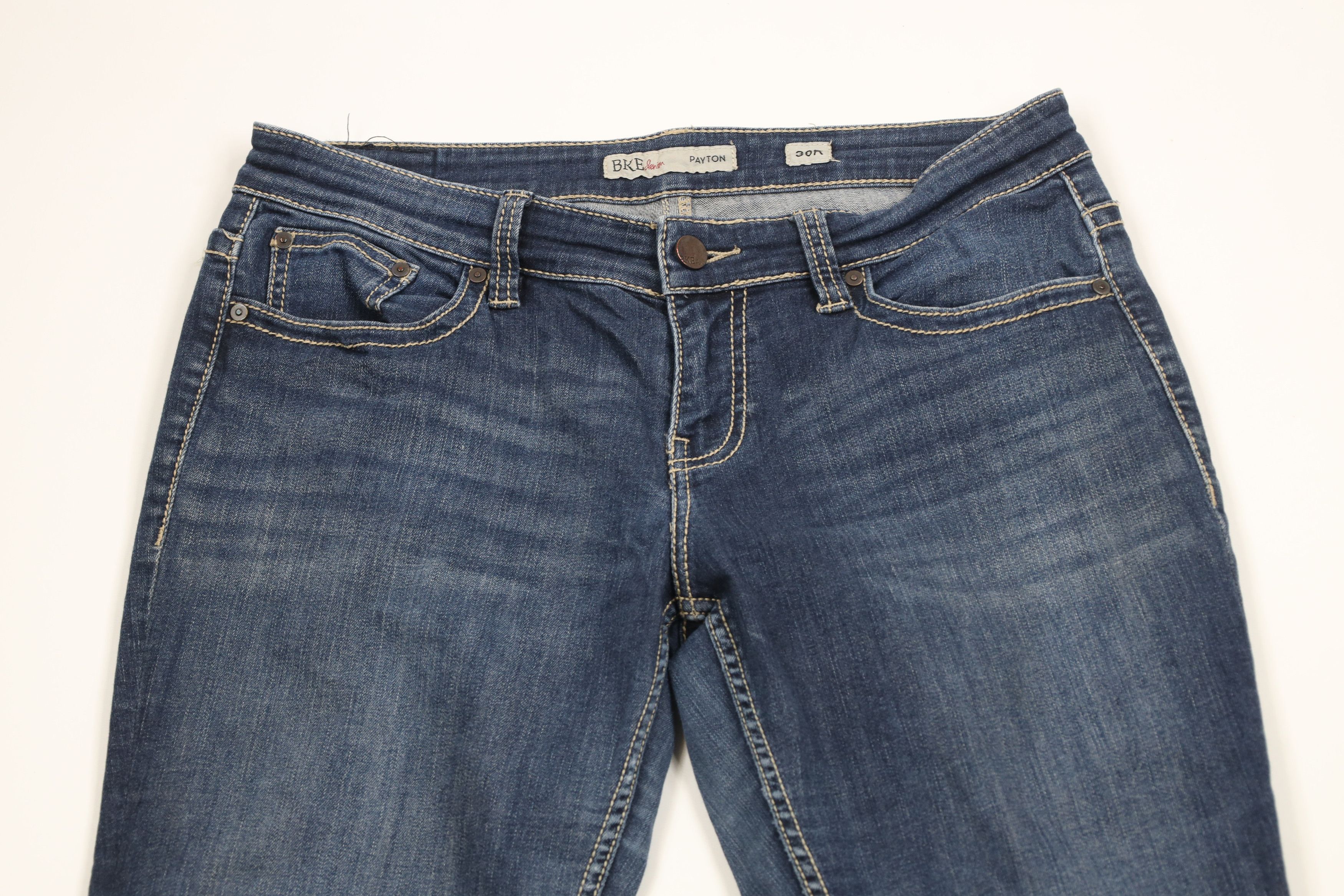 Vintage Buckle BKE Payton Stretch Flared Bootcut Denim Jeans Blue Size 30" / US 8 / IT 44 - 2 Thumbnail