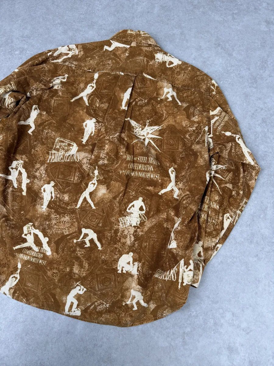 Gianfranco Ferre 1990s Gianfranco Ferré Contemporary Brown Humanoid Shirt Size US M / EU 48-50 / 2 - 7 Thumbnail