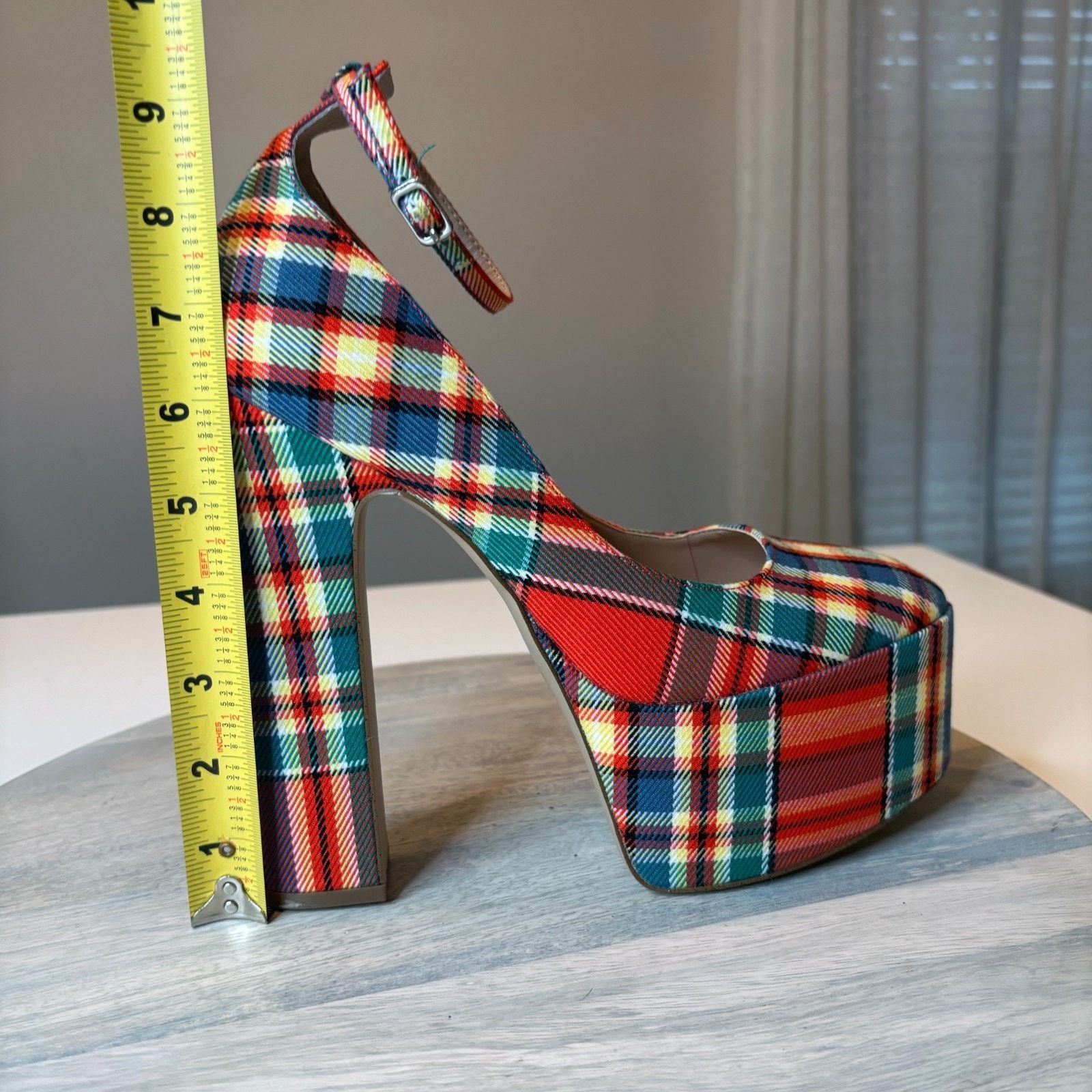 Steve Madden Steve Madden Skyrise Plaid Platform Heels Women's Size 9.5 Size US 9.5 / IT 39.5 - 11 Thumbnail