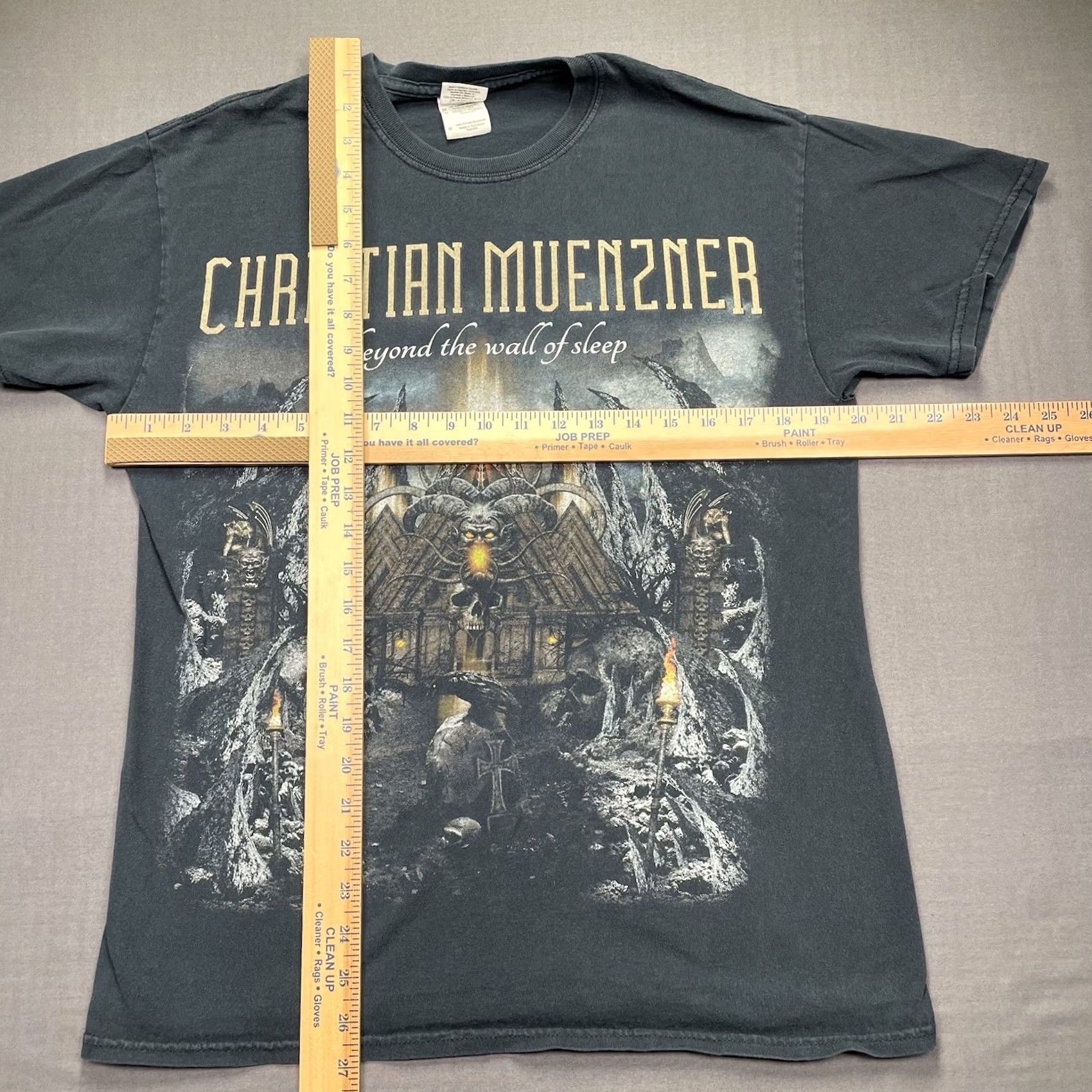 Vintage Christian Muenzner Shirt Men’s Medium Obscura Black Metal Necro Death German Guitarist M & M Mens T-Shirt Size US M / EU 48-50 / 2 - 4 Thumbnail