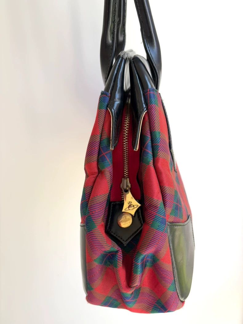 Other Vivienne Westwood size os Red checkered bowling bag handbag Size ONE SIZE - 4 Thumbnail