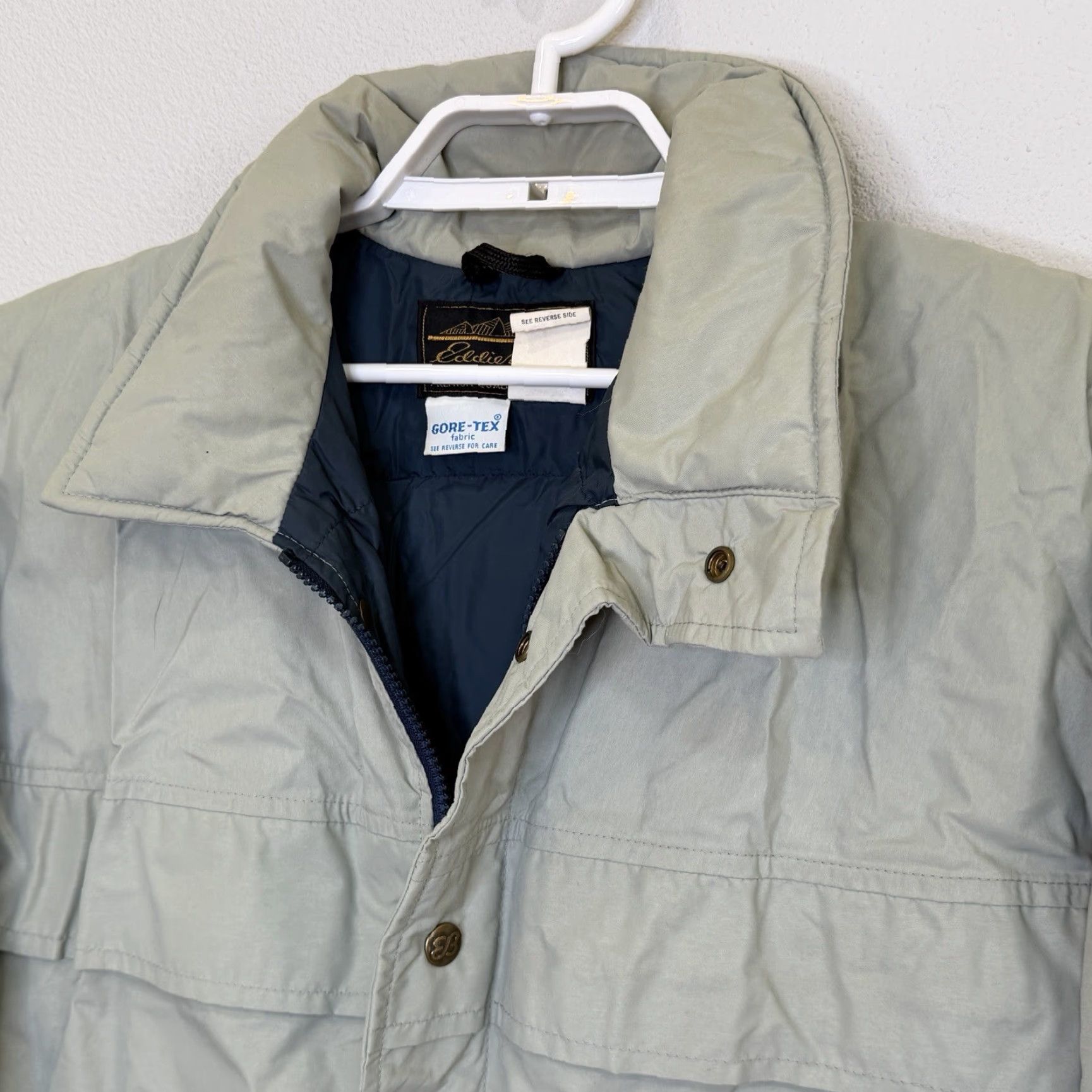 Eddie Bauer VINTAGE Eddie Bauer Goose Down Parka Jacket Mens Large Light Tan Gore-Tex USA Made Jacket Parka Size US L / EU 52-54 / 3 - 2 Thumbnail