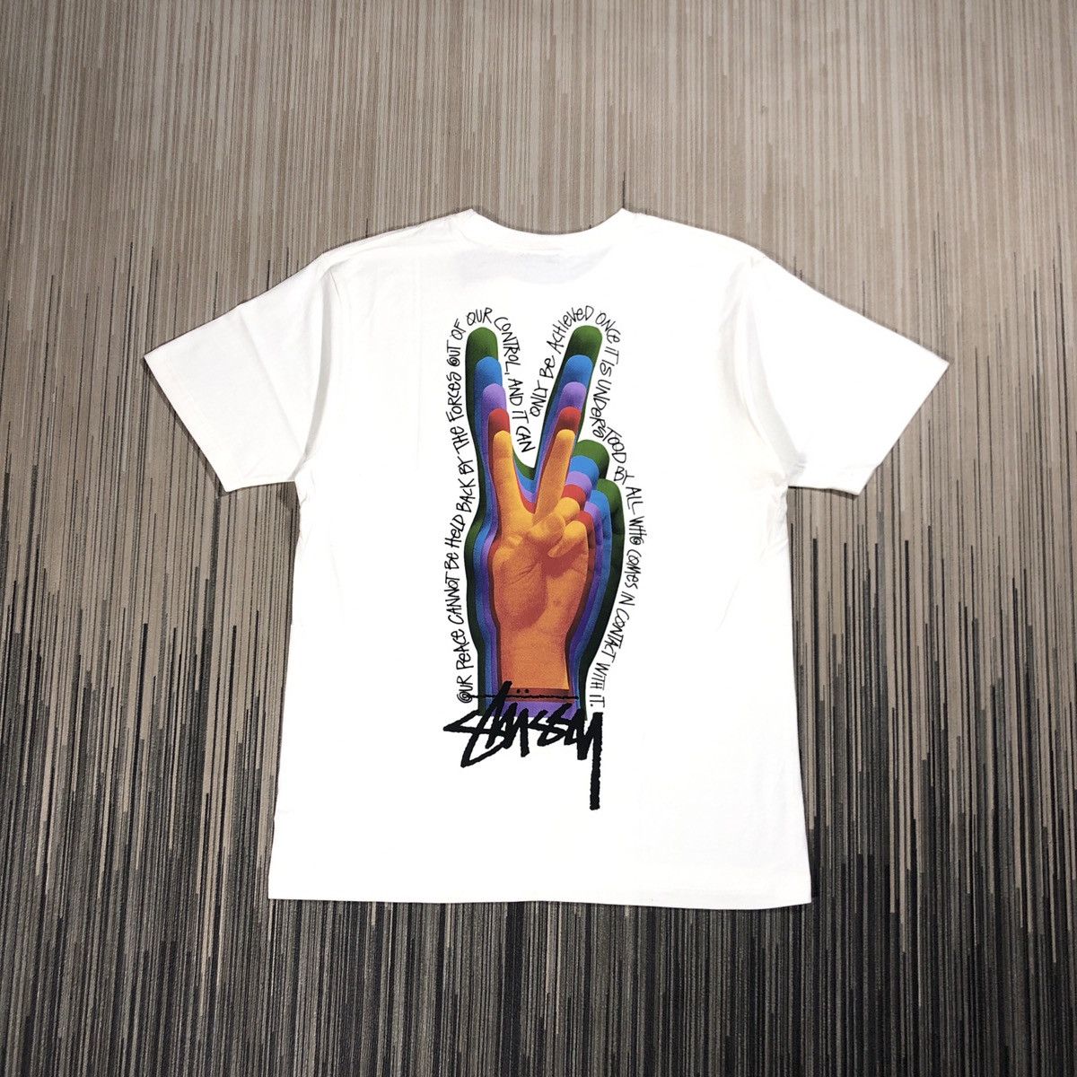 Streetwear × Stussy Stussy Peace Sign Tee | Grailed