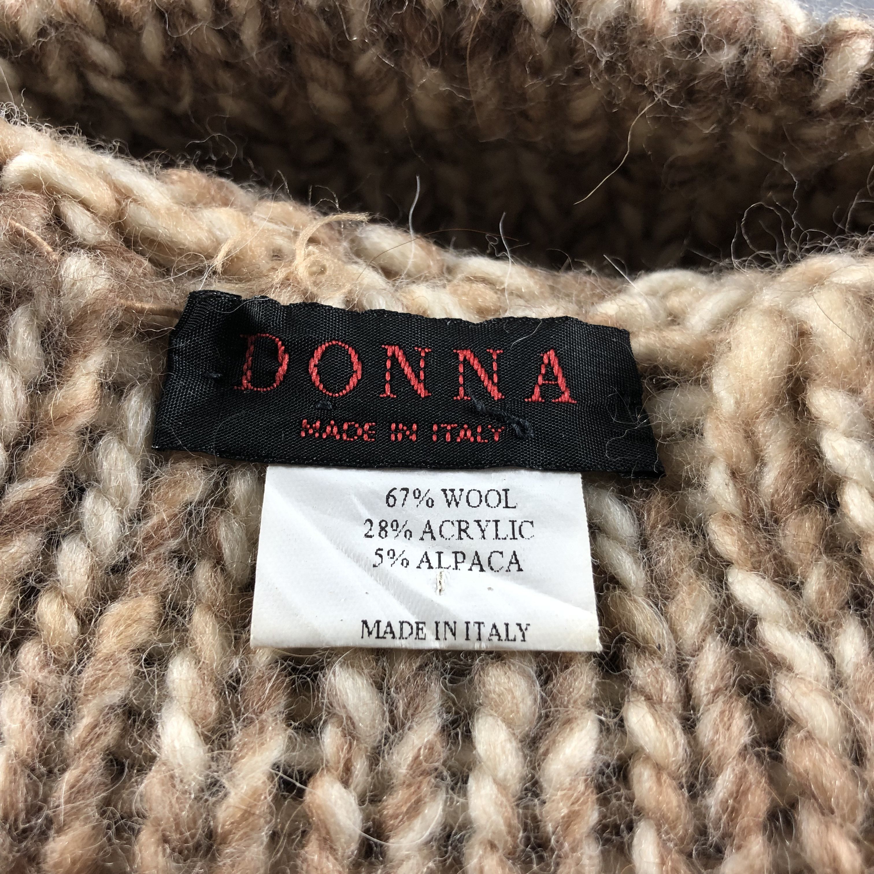 Vintage Donna Knit Wool/Alpaca Beanie Snowcap Snow Hat B1059 Size ONE SIZE - 4 Thumbnail
