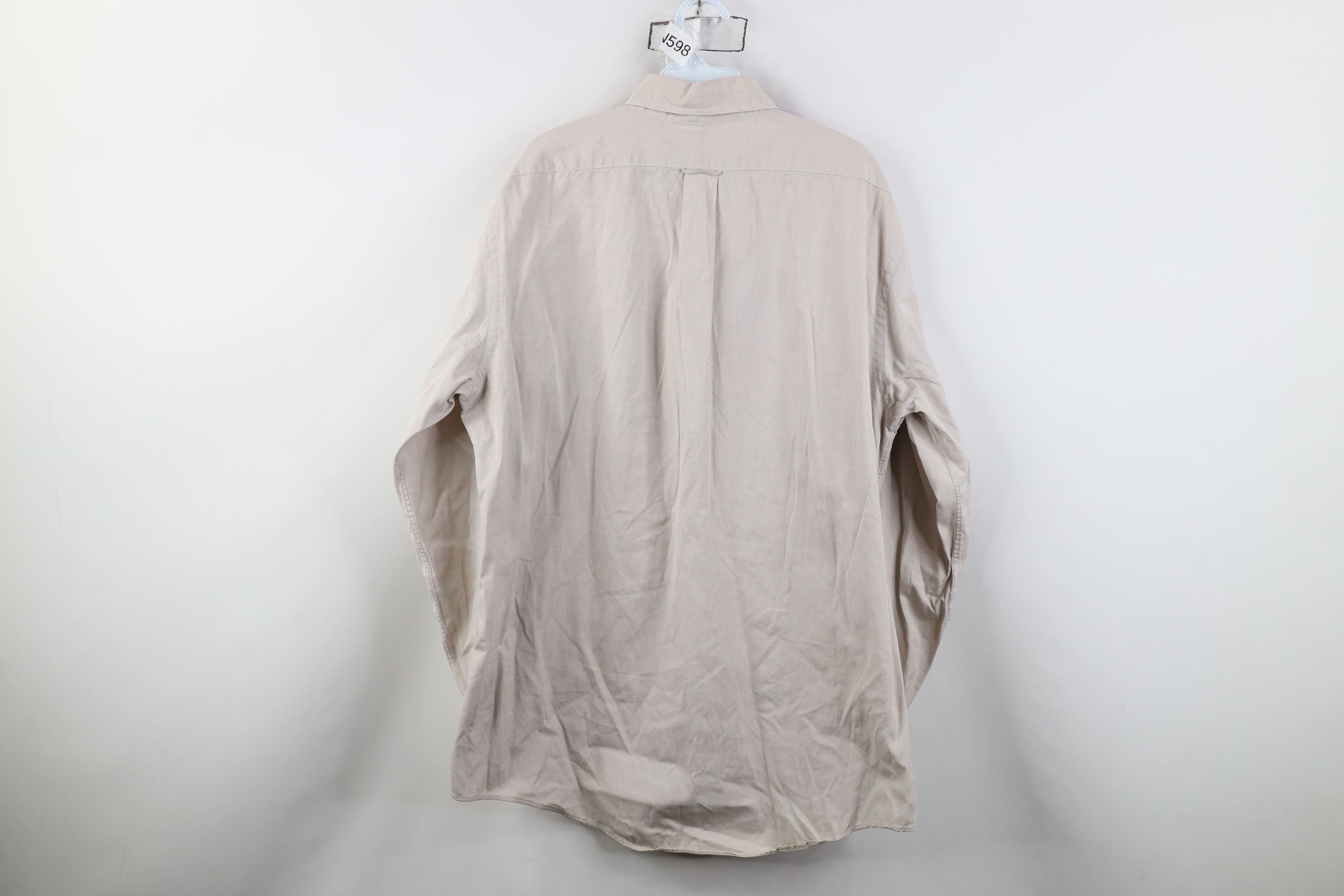 Lands' End Vintage 90s Lands End Oxford Collared Button Down Shirt Gray Size US M / EU 48-50 / 2 - 10 Thumbnail