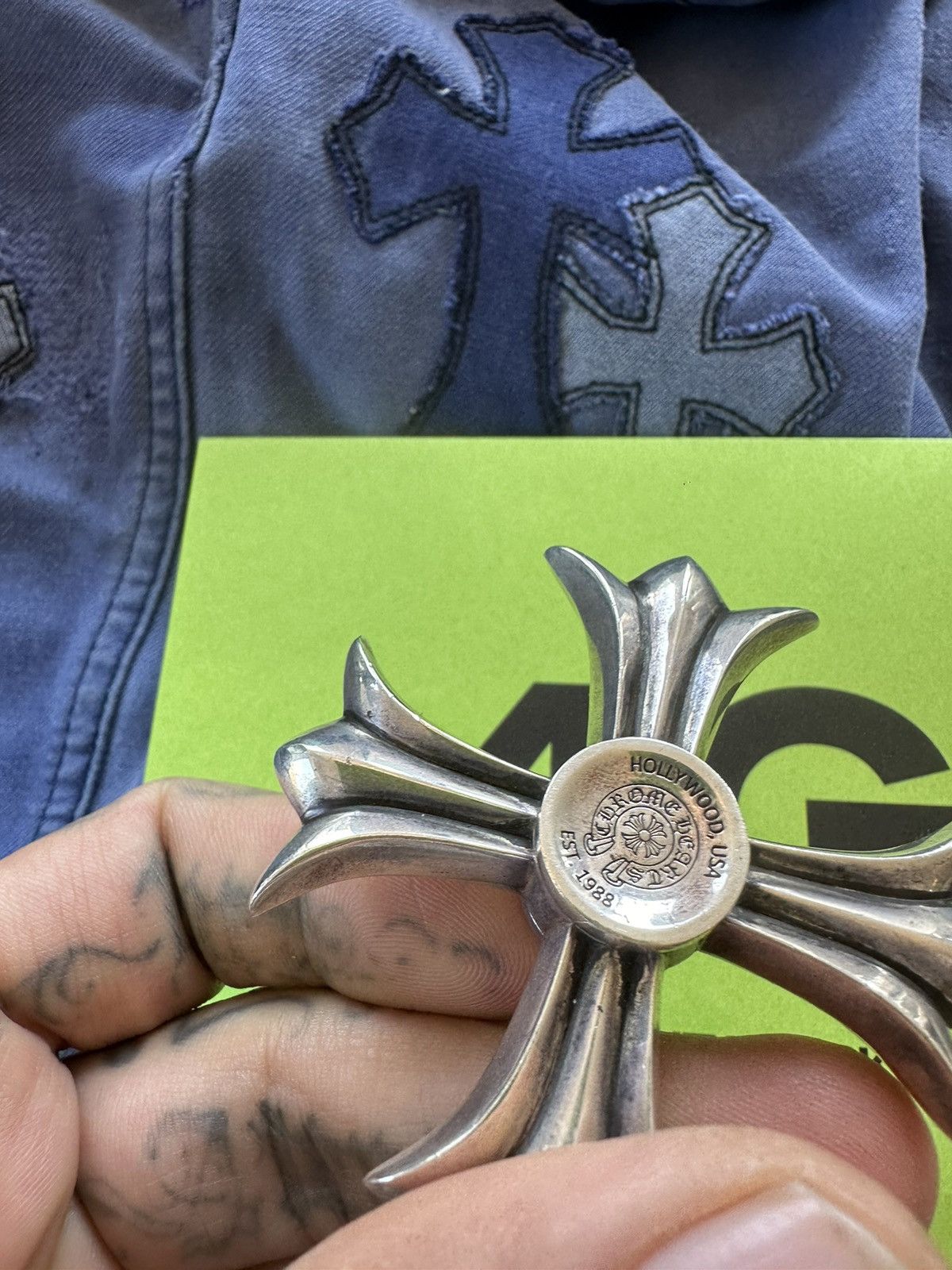 Chrome Hearts Chrome Hearts Cross Plus SOLID SILVER FIDGET SPINNER Size ONE SIZE - 1 Thumbnail