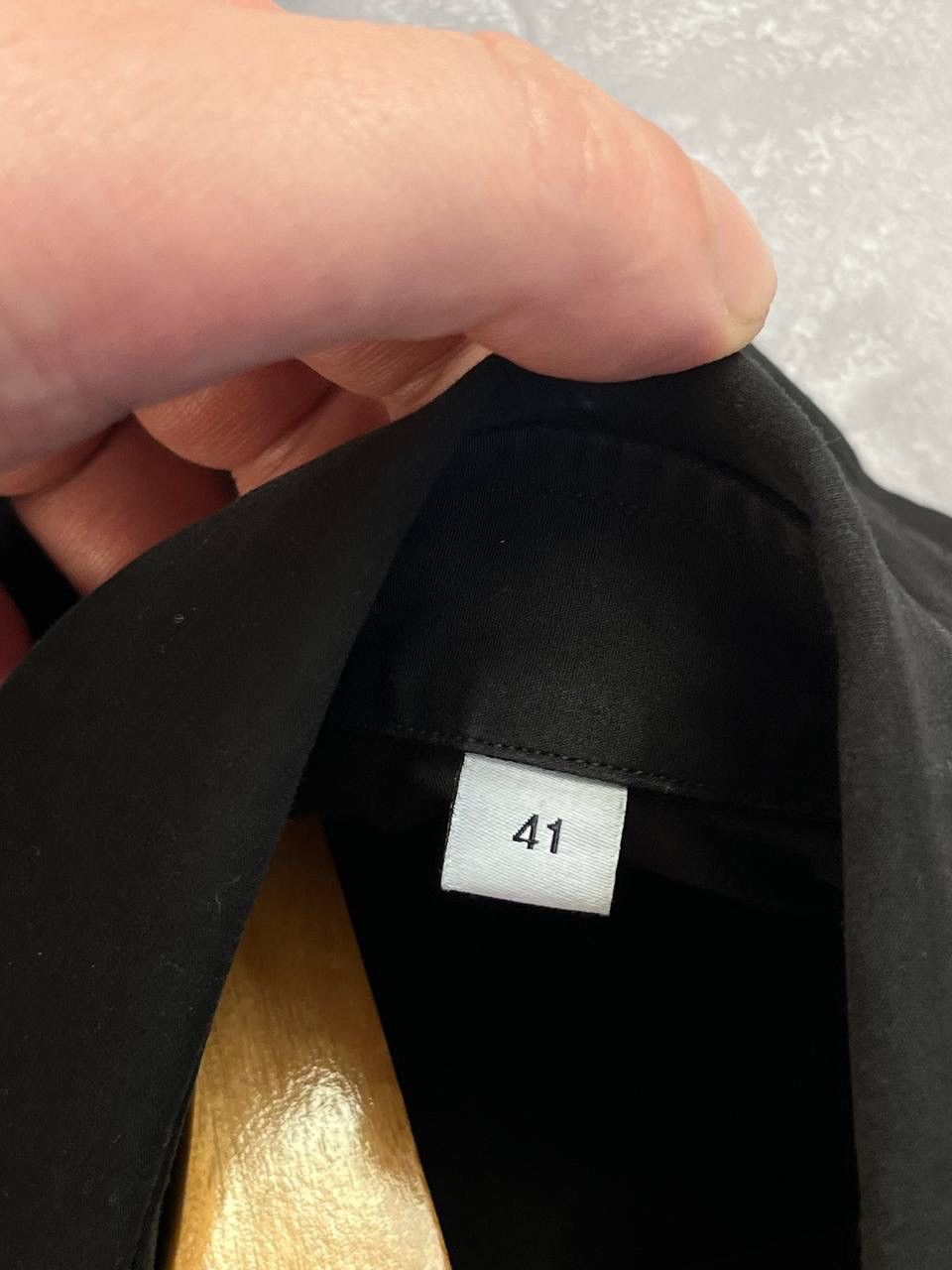 Givenchy Givenchy Men's Black Dress Shirt Size 41 Logo Embroidery Size US M / EU 48-50 / 2 - 5 Thumbnail