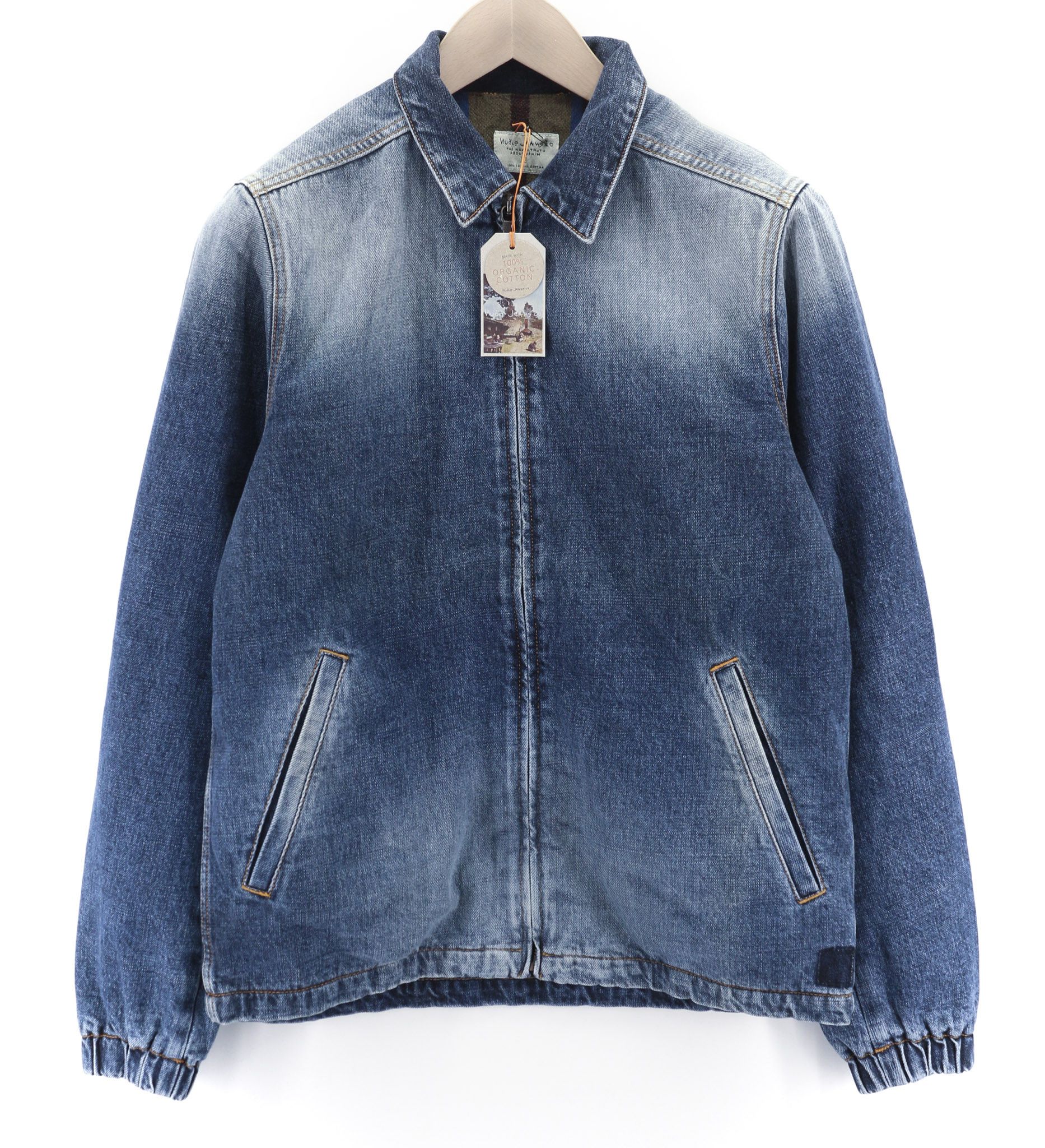 Nudie Jeans TORKEL VINTAGE BLUE XS Wool Lined Blue Jacket 80411 Size US XS / EU 42 / 0 - 1 Thumbnail