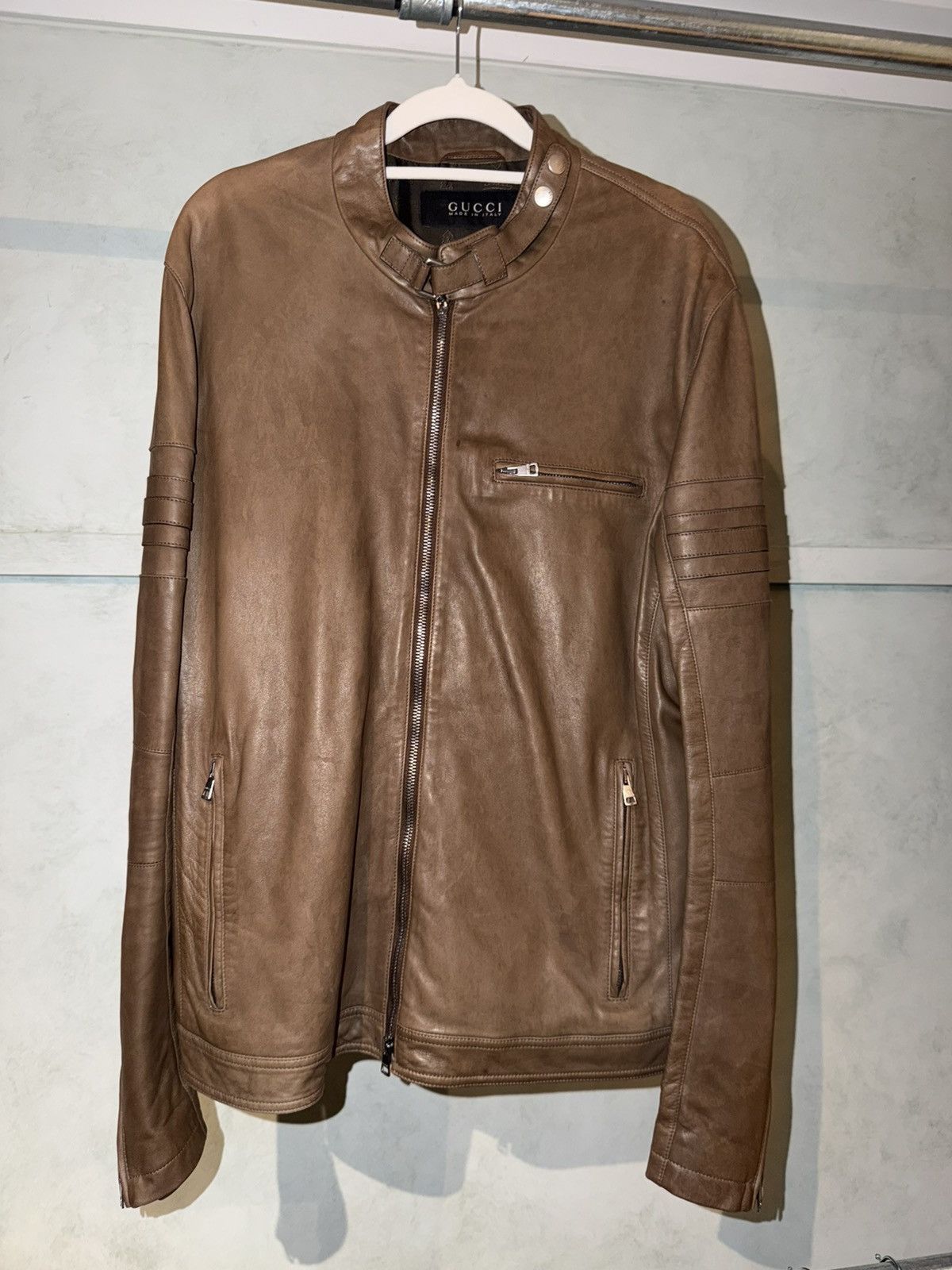 Gucci Gucci calf leather skin jacket Size US L / EU 52-54 / 3 - 1 Thumbnail