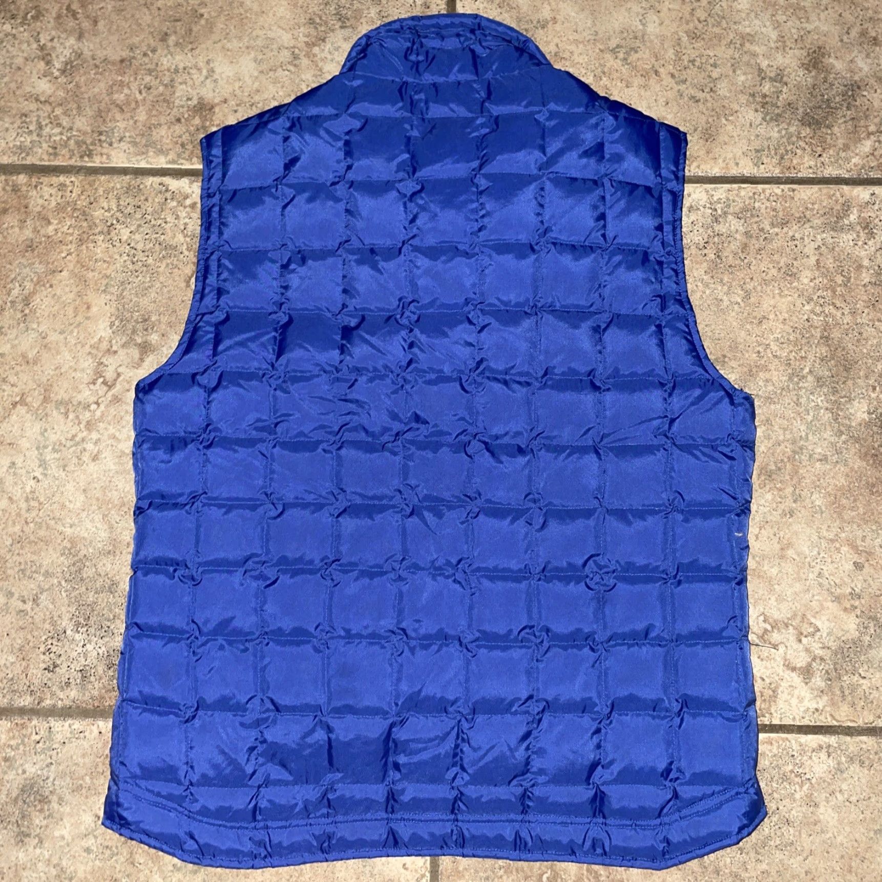Vintage Cruel Girl Vest Puffer Quilted Down Nylon Blue M Womens Regular Size M Blue Quilted Down Puffer Vest Womens Cruel Girl Size M / US 6-8 / IT 42-44 - 4 Thumbnail
