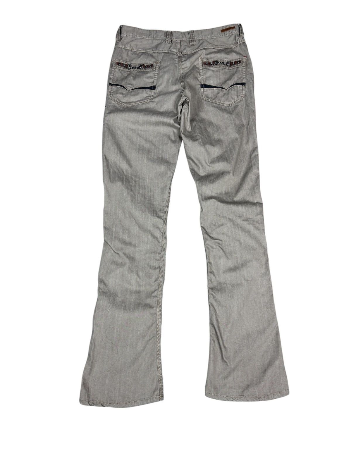 Japanese Brand Nicole Club Men Zipper Flared Pants. S0152 Size US 29 - 2 Thumbnail