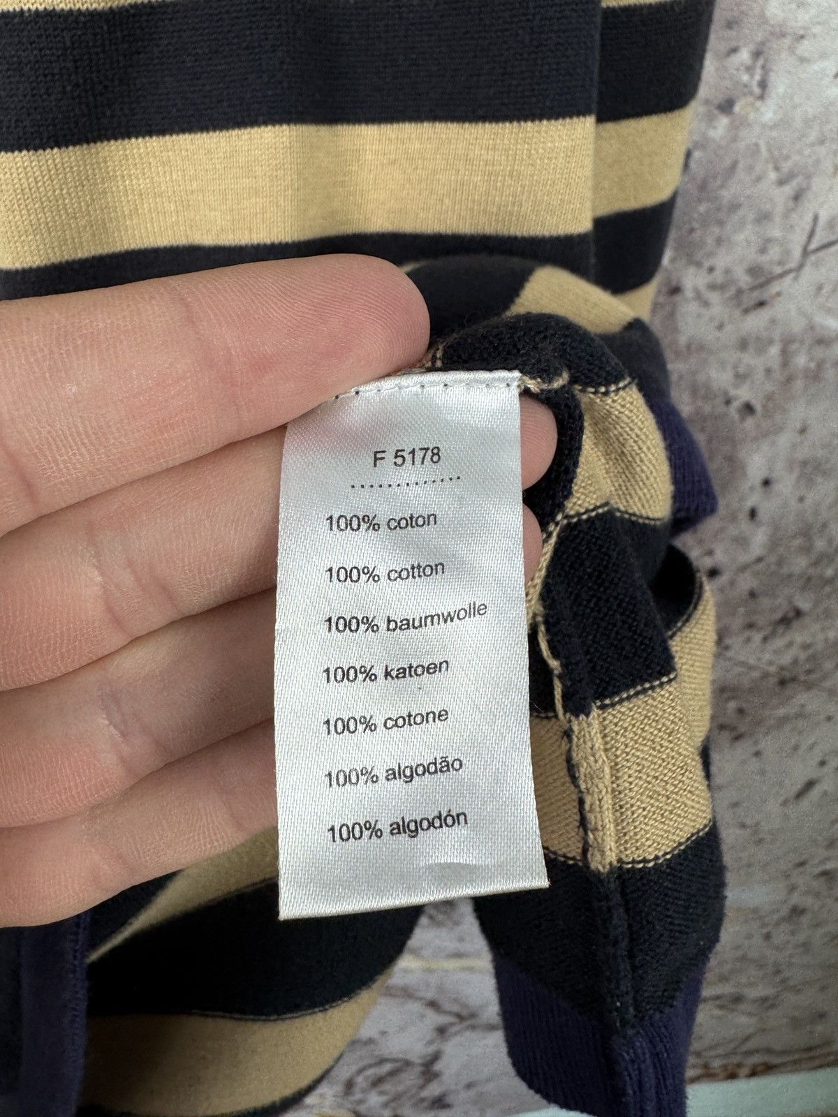 Burberry Men’s Lacoste Sweatshirt Stripes Pullover Size 5 ( Large ) Size US L / EU 52-54 / 3 - 7 Thumbnail