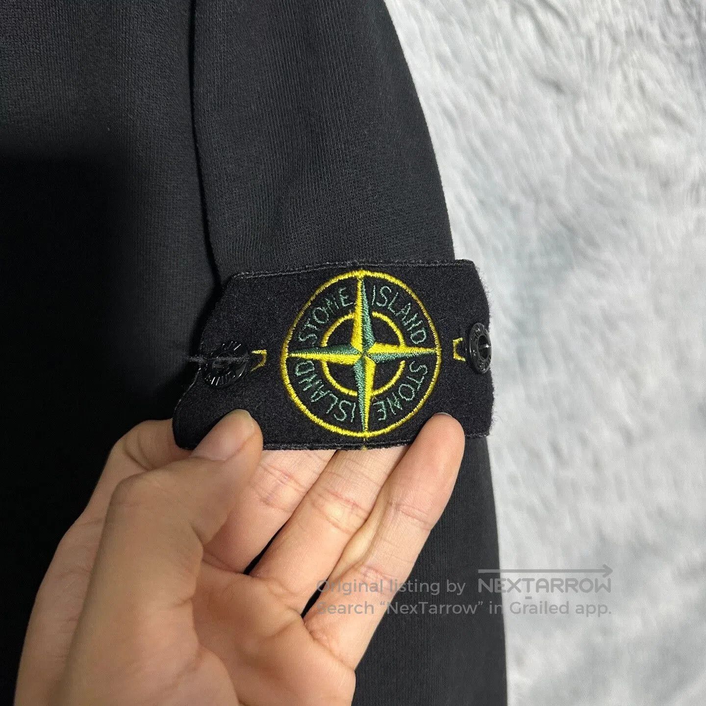 Stone Island black crew neck sweatshirt by stone island. Size US XL / EU 56 / 4 - 5 Thumbnail