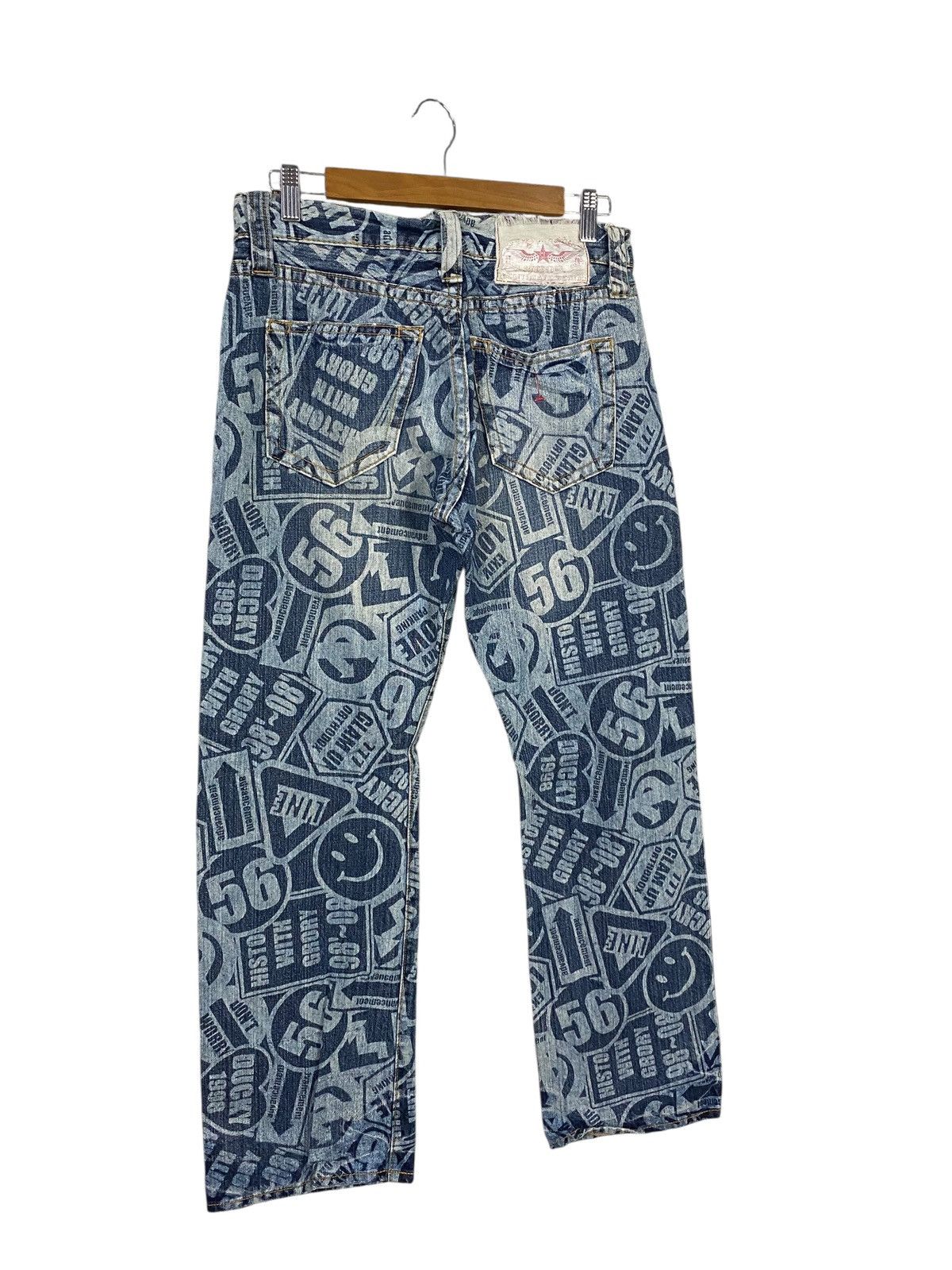 Japanese Brand Co&lu denim full printed kapital style Size US 30 / EU 46 - 5 Thumbnail