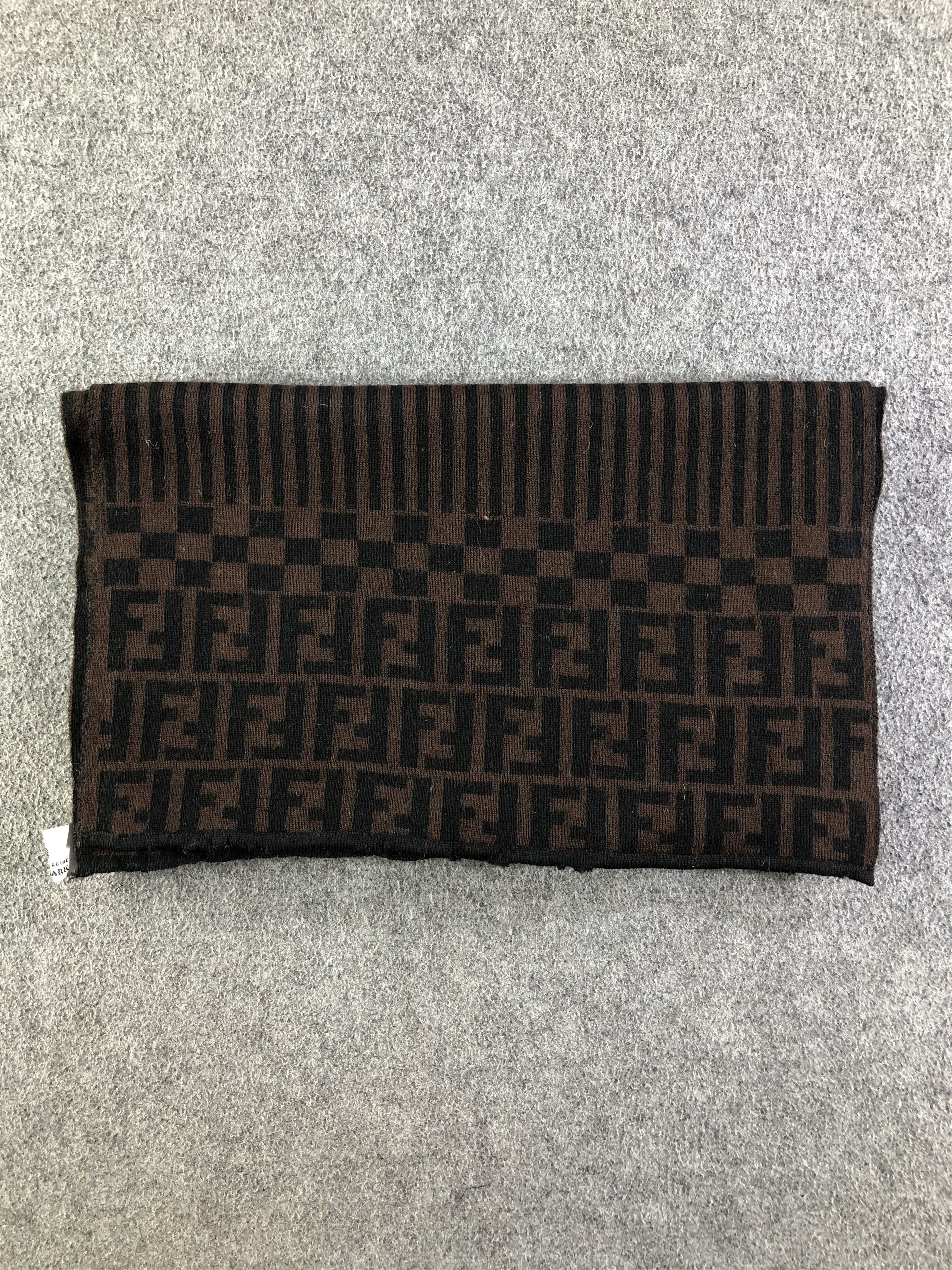 Fendi Fendi Monogram Wool Scarf / Muffler / Neckwear SS1303 Size ONE SIZE - 11 Thumbnail