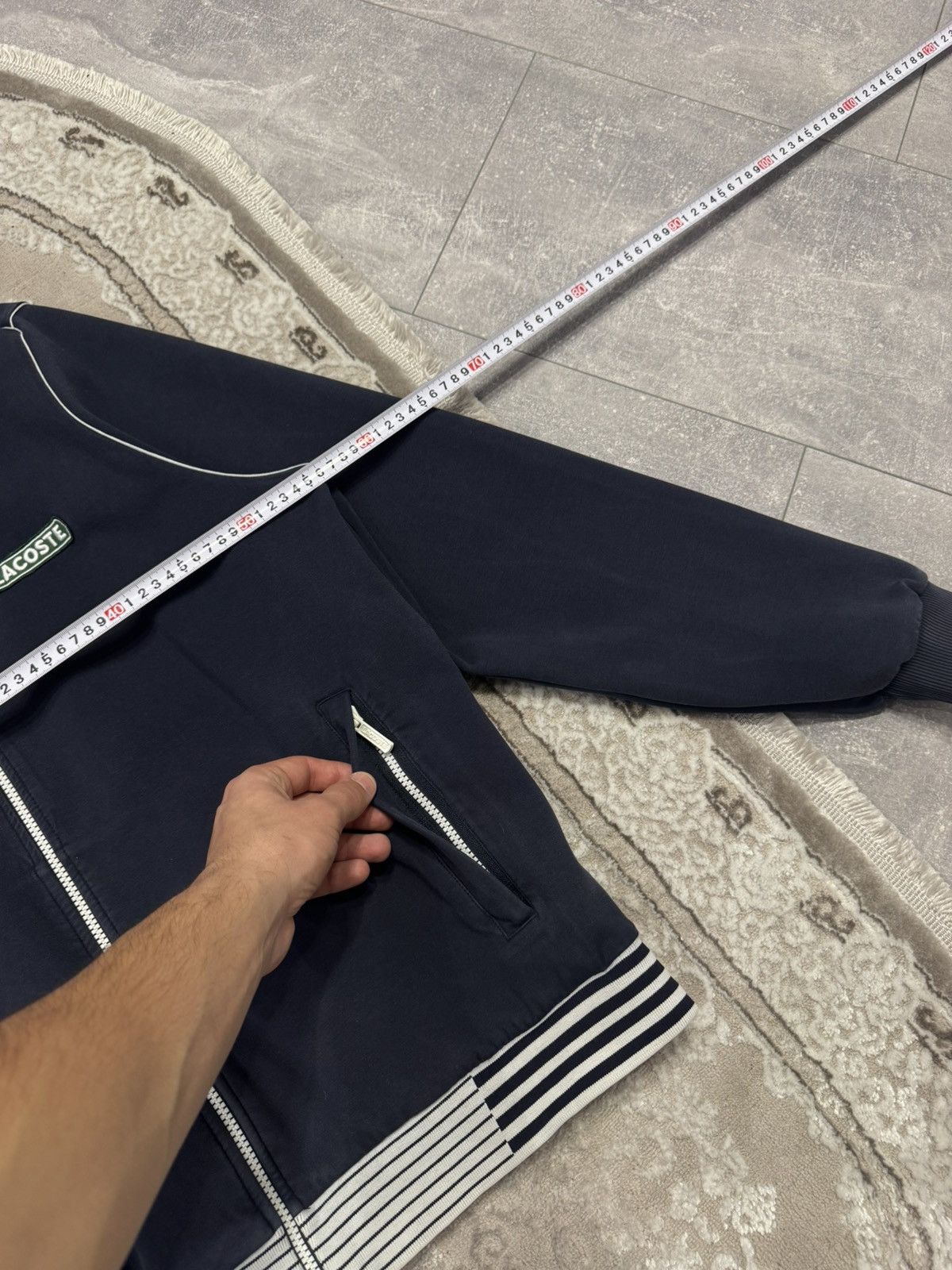 Lacoste 🐊 Vintage Lacoste Zip Up Sweatshirt Hoodie Y2K Size US L / EU 52-54 / 3 - 8 Thumbnail