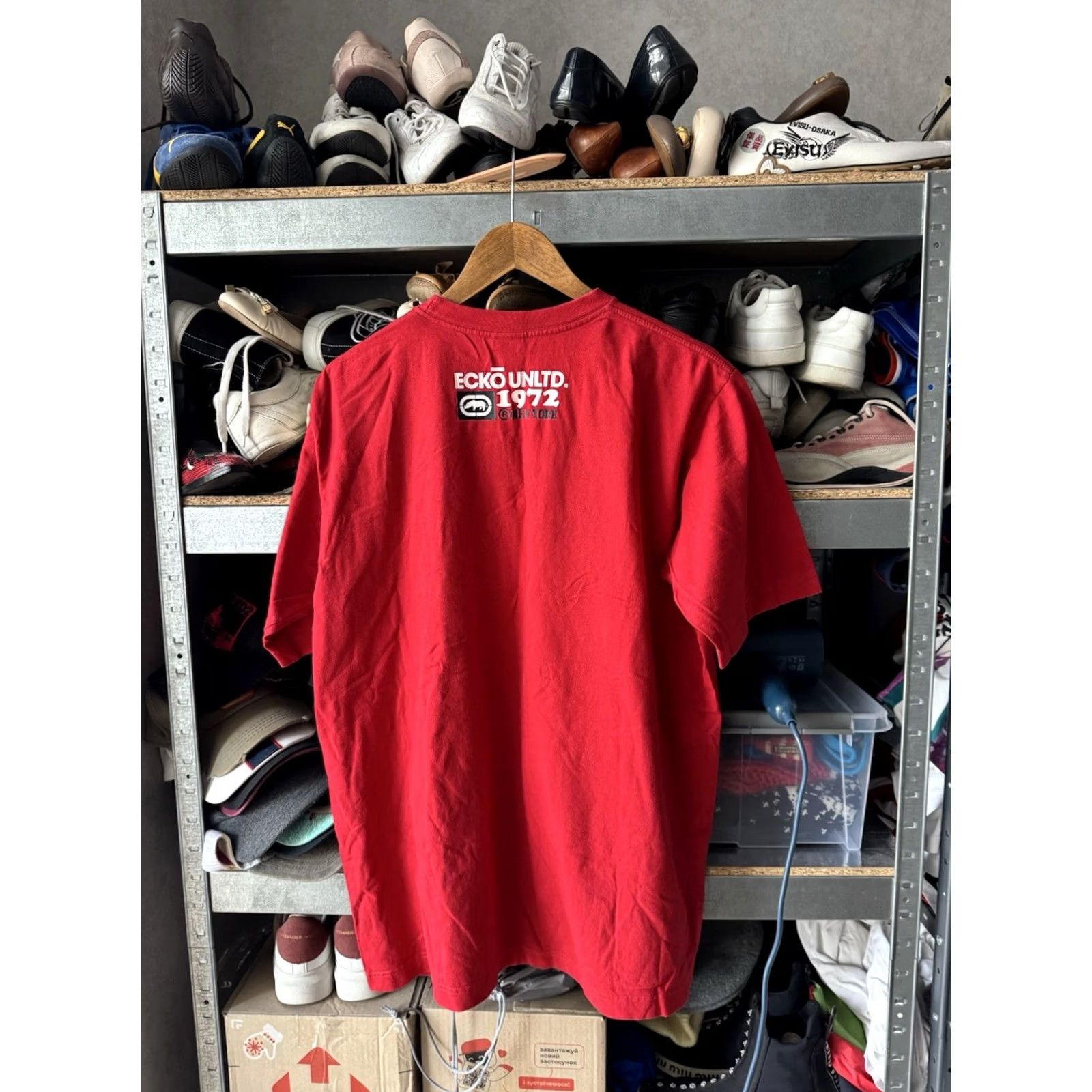 Ecko Unltd. Ecko Unltd. Vintage Big Logo Rap Skate Style Y2K Red Shirt Size L Men Size US L / EU 52-54 / 3 - 4 Thumbnail